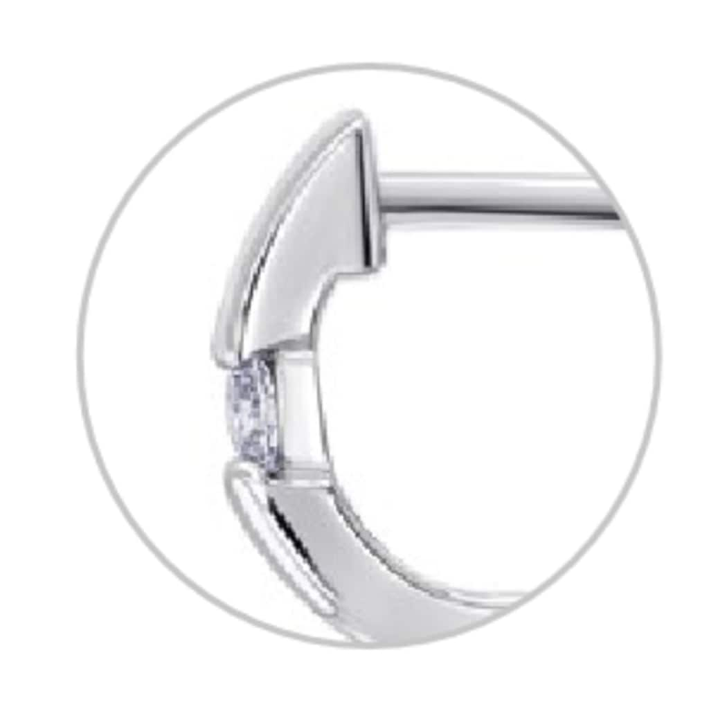 ONE ELEMENT Paar Creolen »0,10 ct Diamant Brillant Ohrringe Creolen aus 585 Gelbgold«