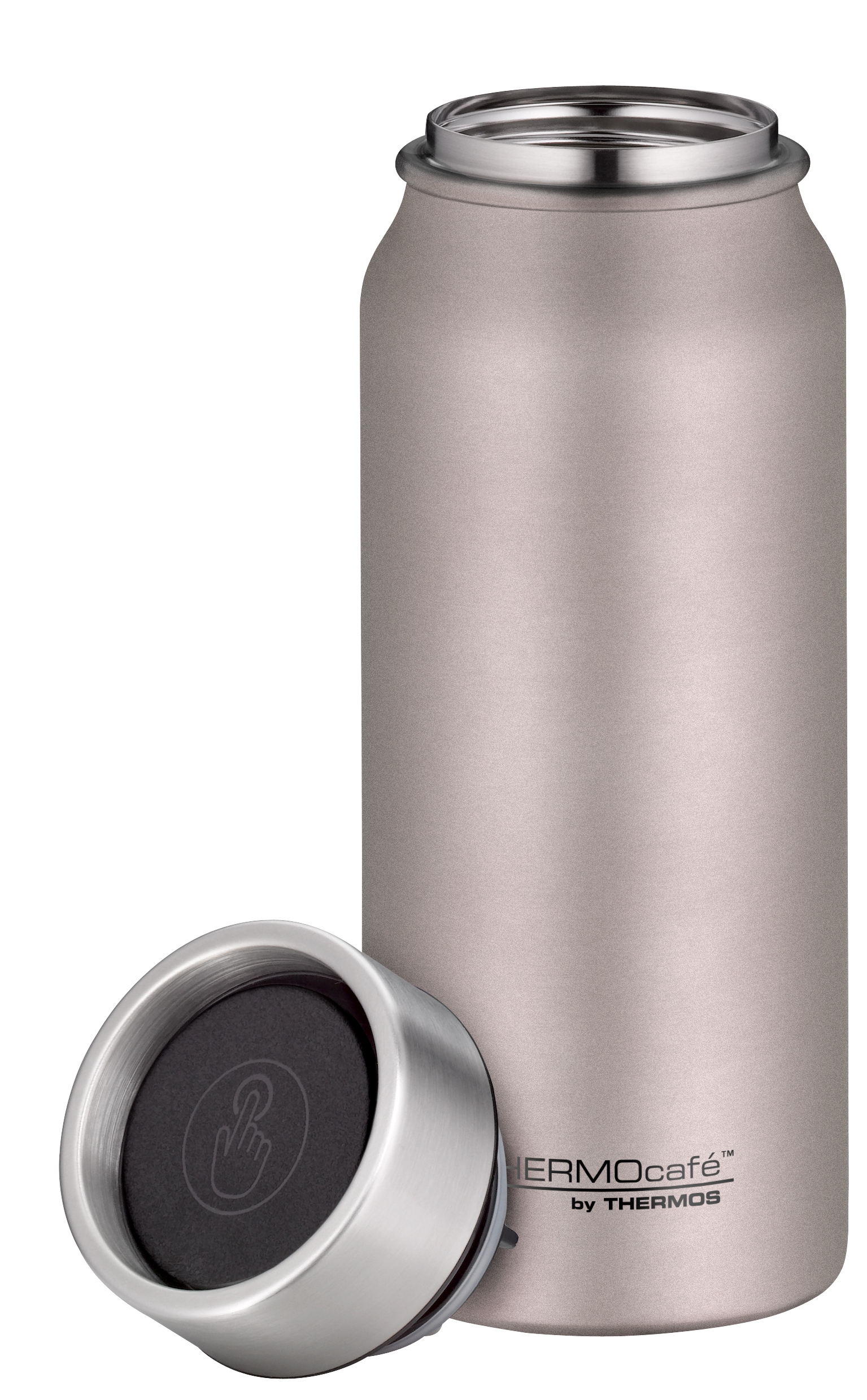 THERMOcafé Thermobecher »TC DRINKING MUG, absolut dicht, spülmaschinenfest«, (1 tlg.), 0,5l, 9h heiß & 20h kalt, zerlegbares Push Button Lid