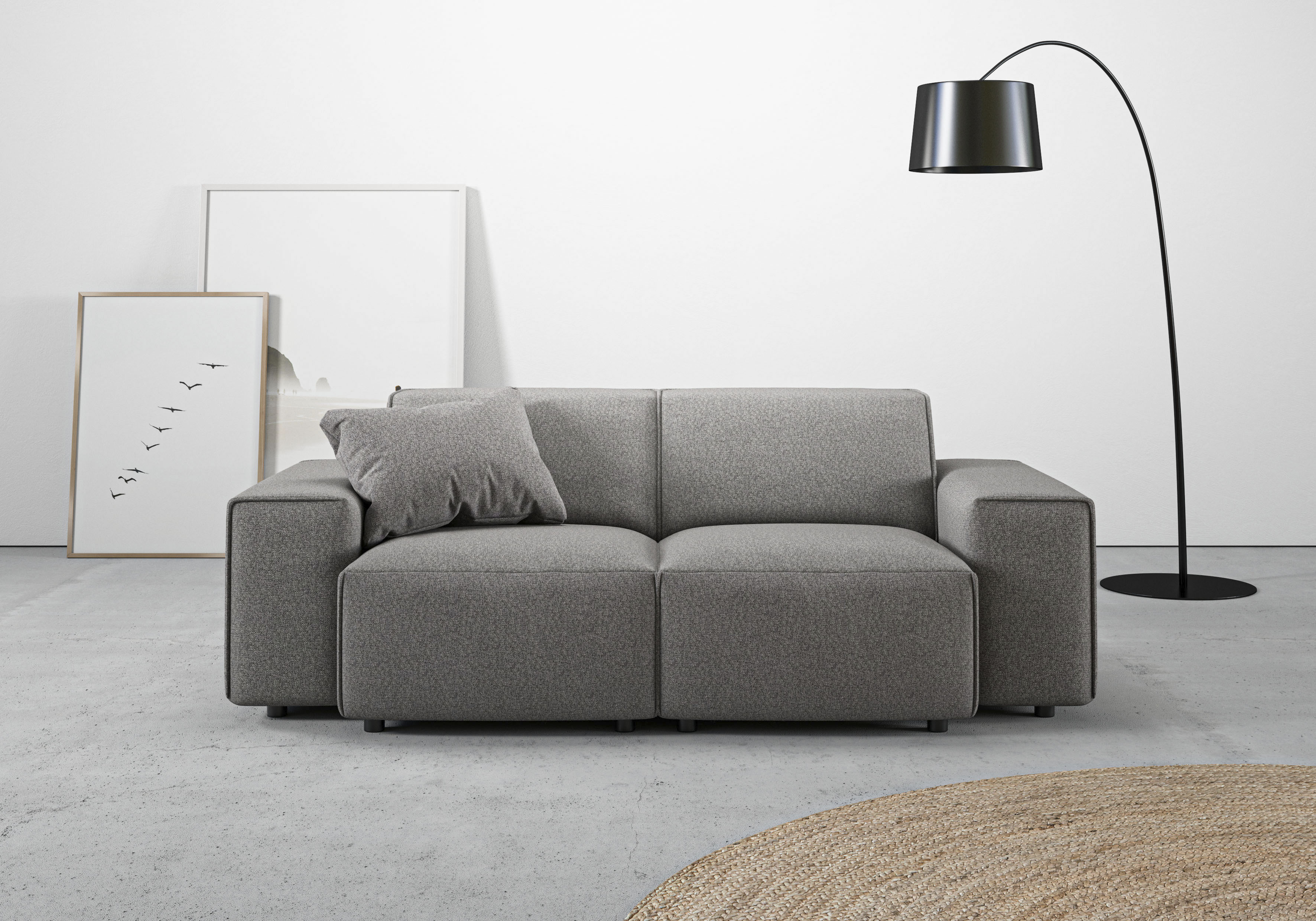 Home affaire 2-Sitzer "Glimminge auch in Breitcord + Feincord + Easy care-Bezug" besondere Kedernähte, Zierkissen