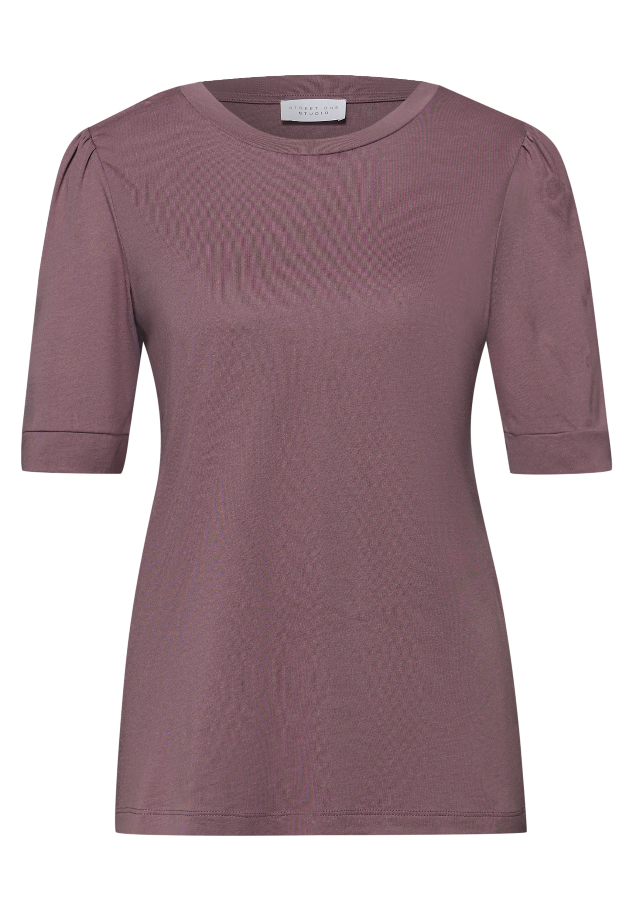 STREET ONE STUDIO Rundhalsshirt mit Rundhalsausschnitt