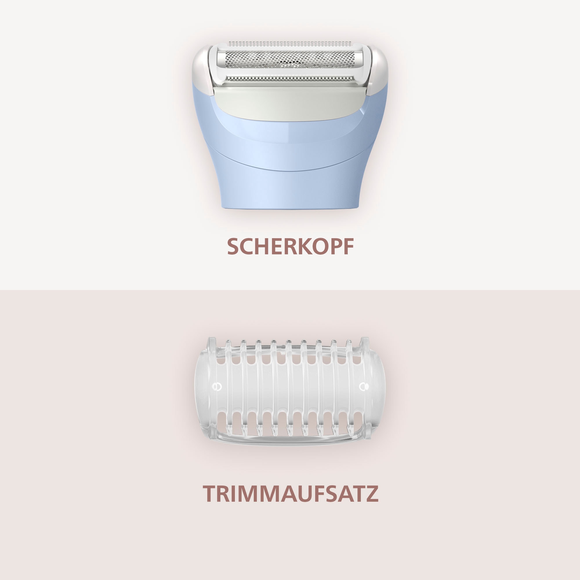 Philips Elektrorasierer »Lady Shaver Series 6000«, 1 St. Aufsätze, kabelloser Rasierer, nass und trocken, inkl. Trimmeraufsatz
