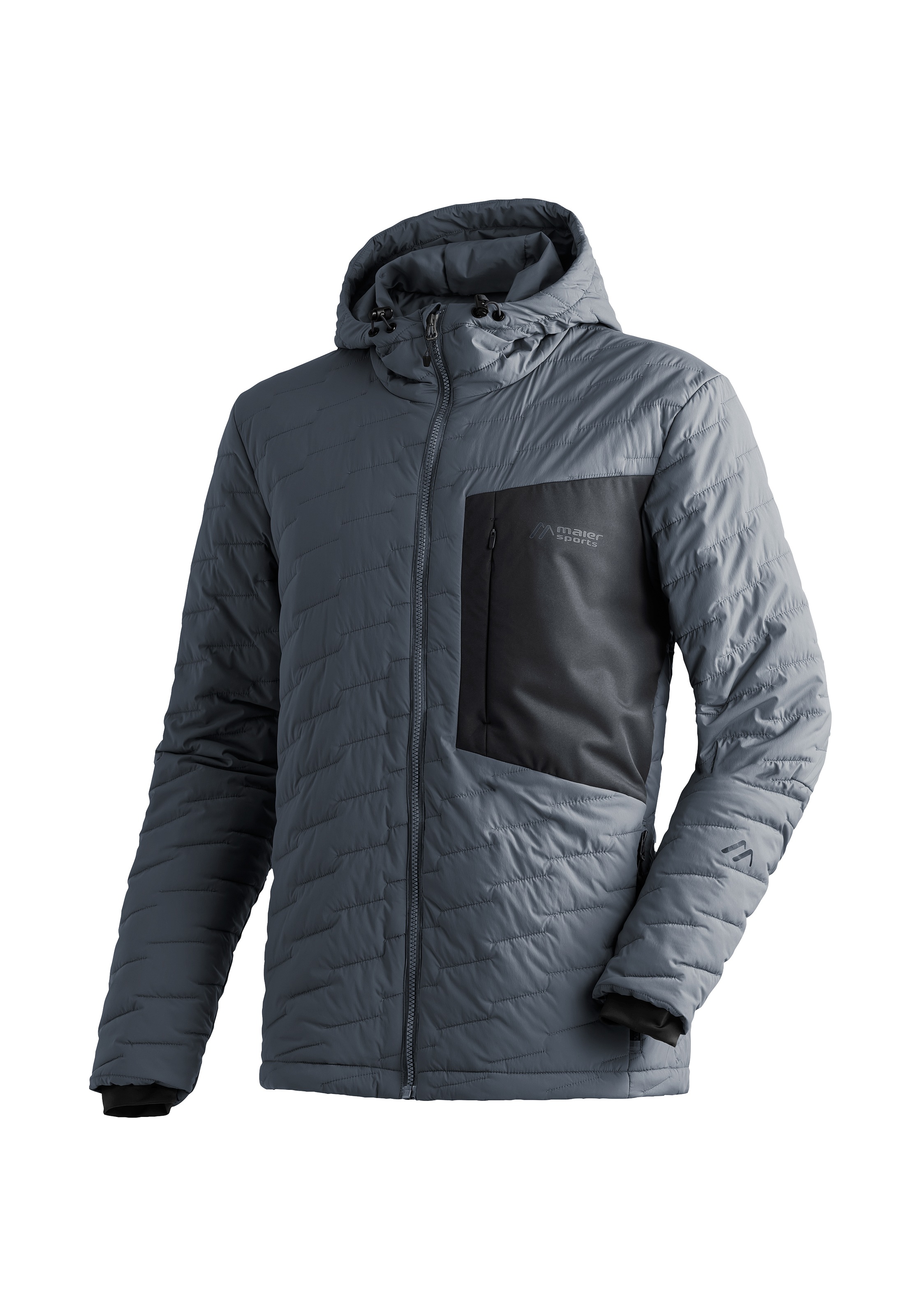 Maier Sports Funktionsjacke "Donovaly M", Herren Outdoorjacke, Primaloft Jacke mit 3 RV-Taschen und Kapuze