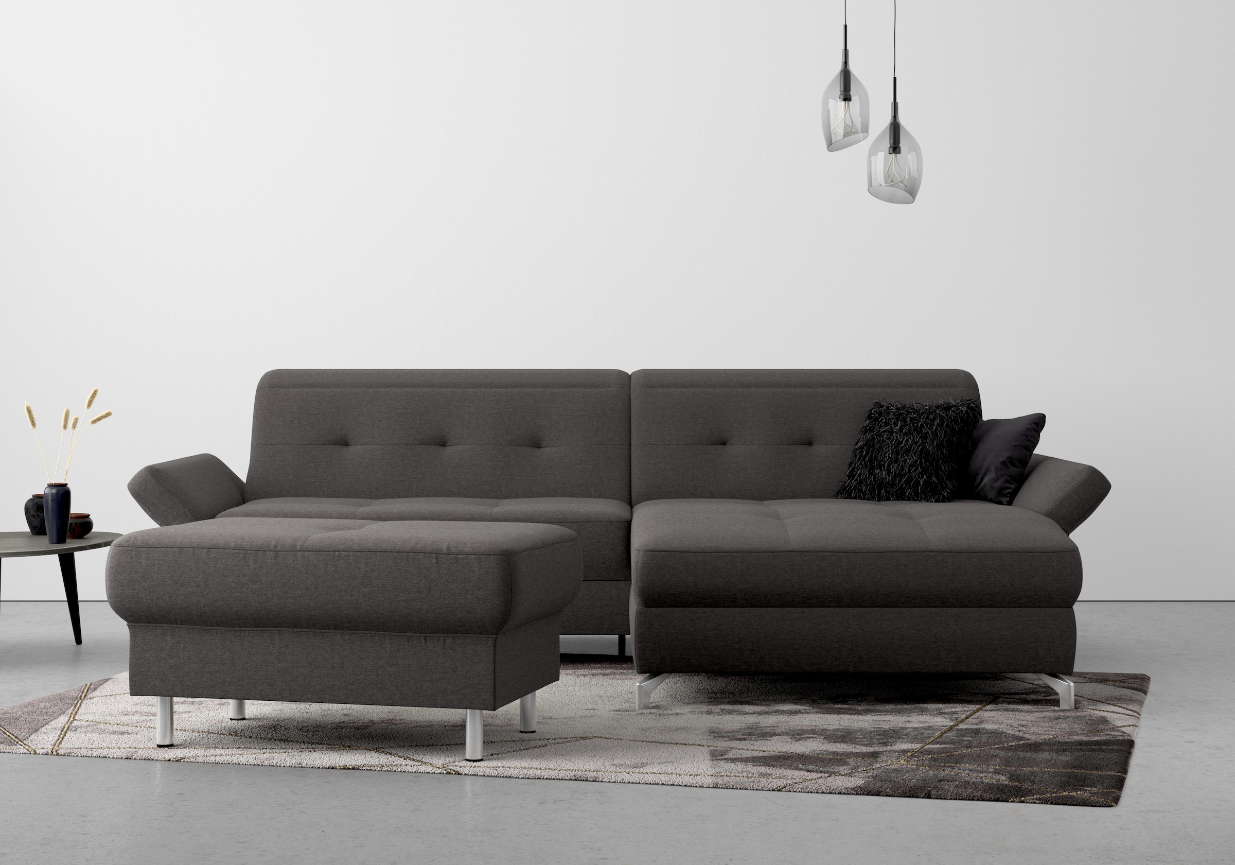 Home affaire Polsterhocker "Maredo" Federkern-Polsterung, passend zur "Mare günstig online kaufen