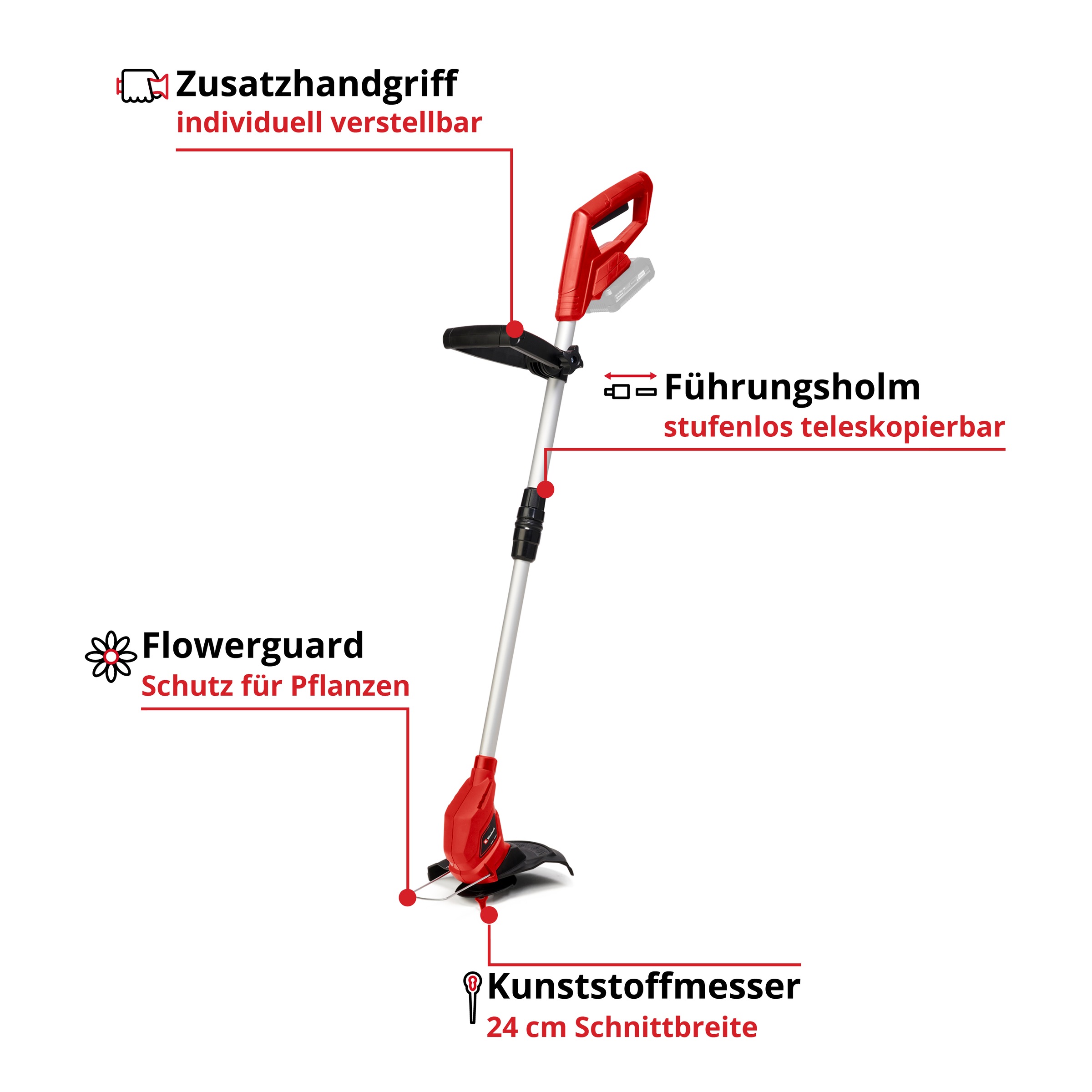 Einhell Akku-Rasentrimmer »GC-CT 18/24 Li-Solo« ohne Akku und Ladegerät