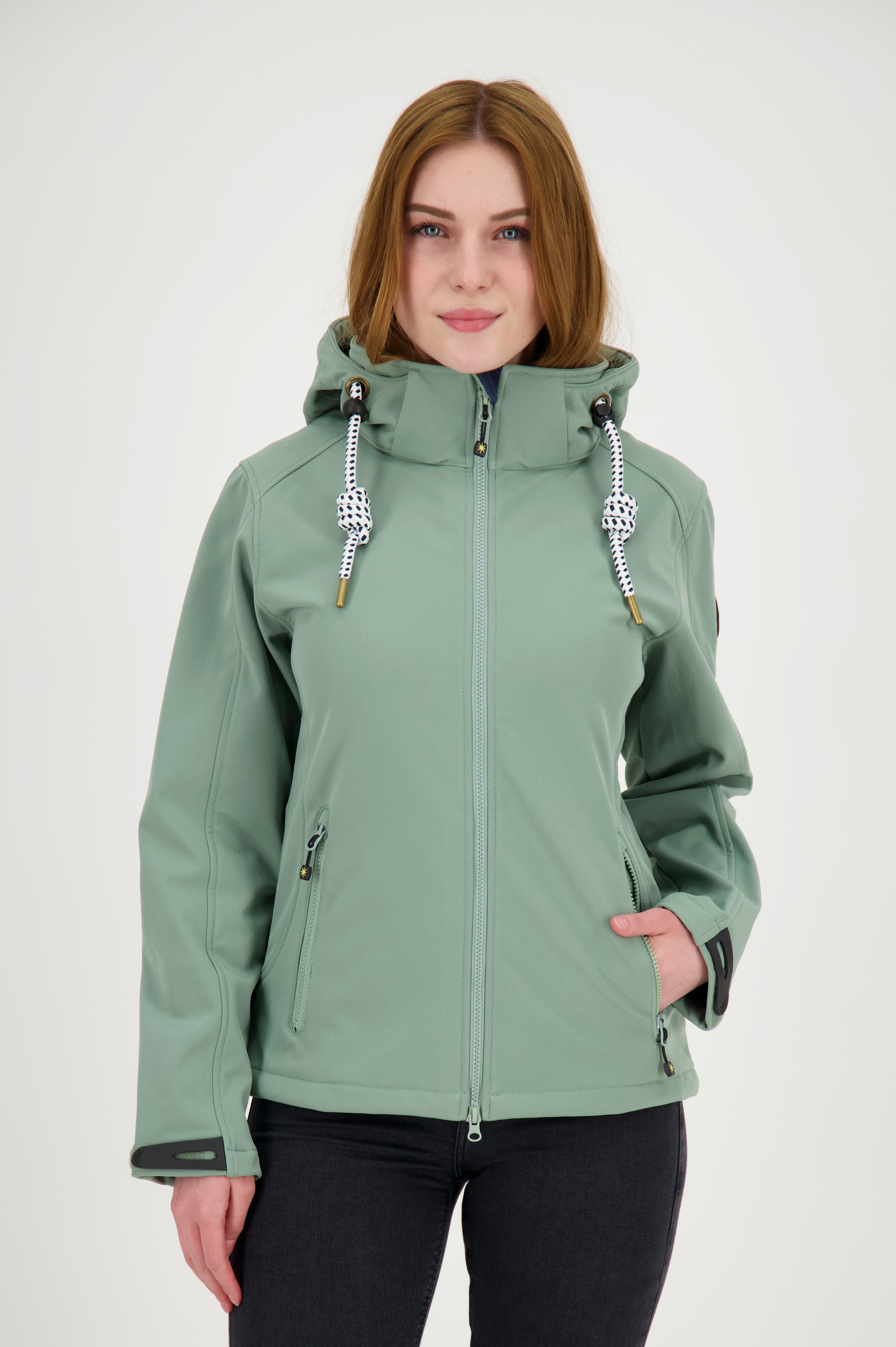 DEPROC Active Softshelljacke "ankerglutfreude WMN", mit abnehmbarer Kapuze günstig online kaufen