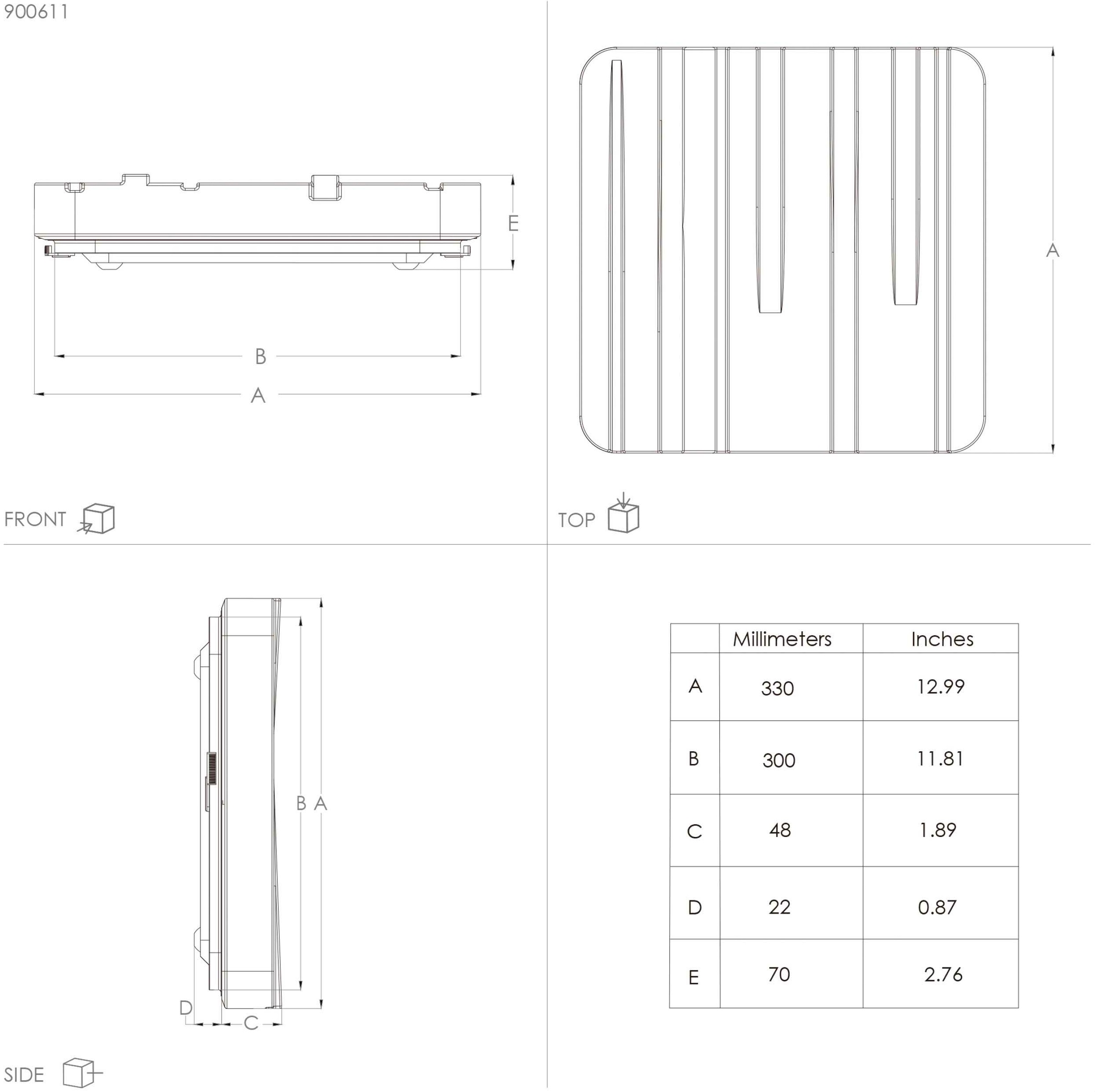 EGLO Deckenleuchte »FERENTINO«, Leuchtmittel LED-Modul | LED fest integriert, Deckenlampe mit Dekor, LED-Panel weiß, Deckenbeleuchtung, 33 x 33 cm