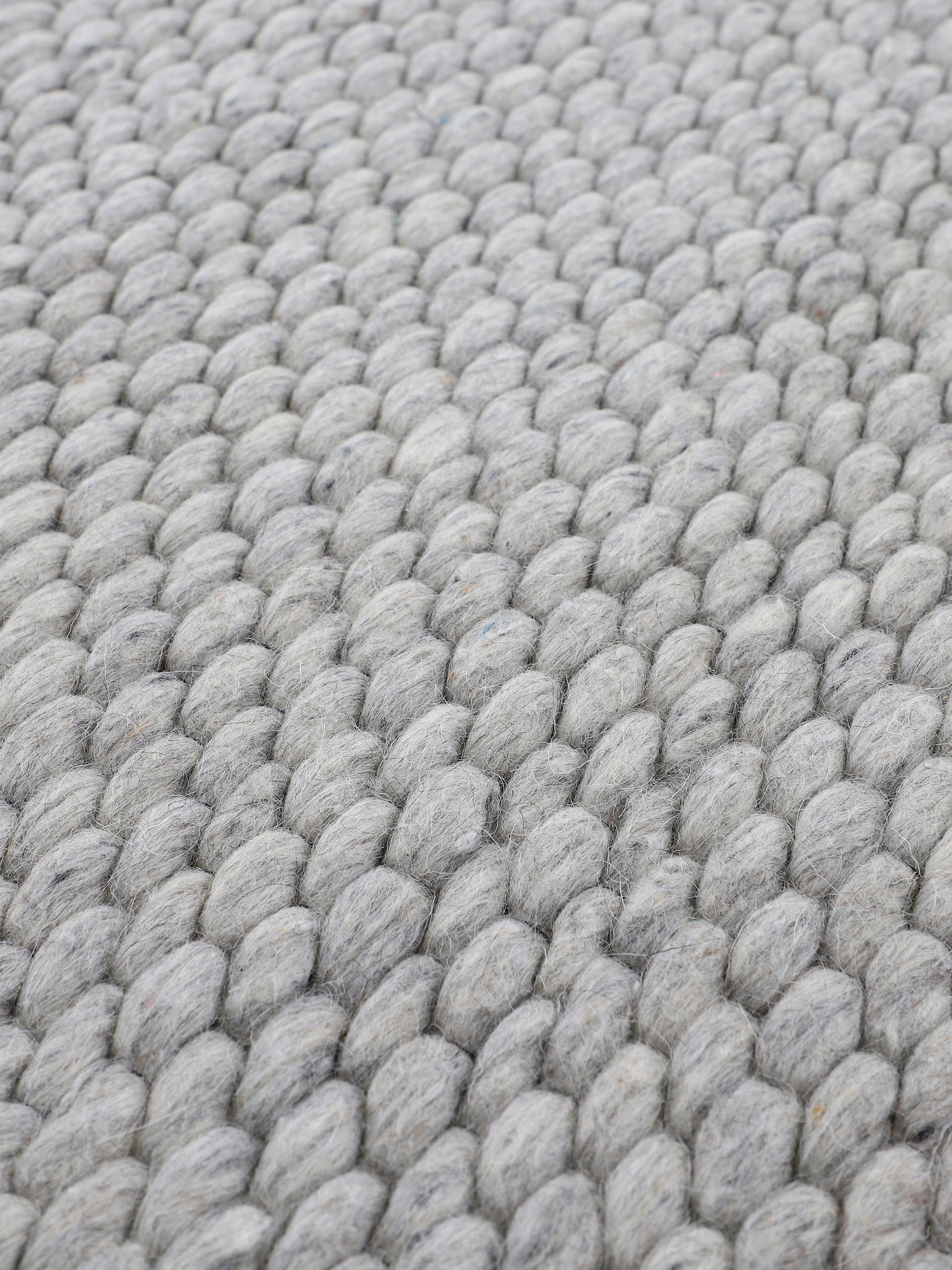 »Sina«, Wollteppich reine meliert, Handweb kuschelig auf Teppich, Rechnung BAUR Wolle, & handgewebt, weich rund, carpetfine |