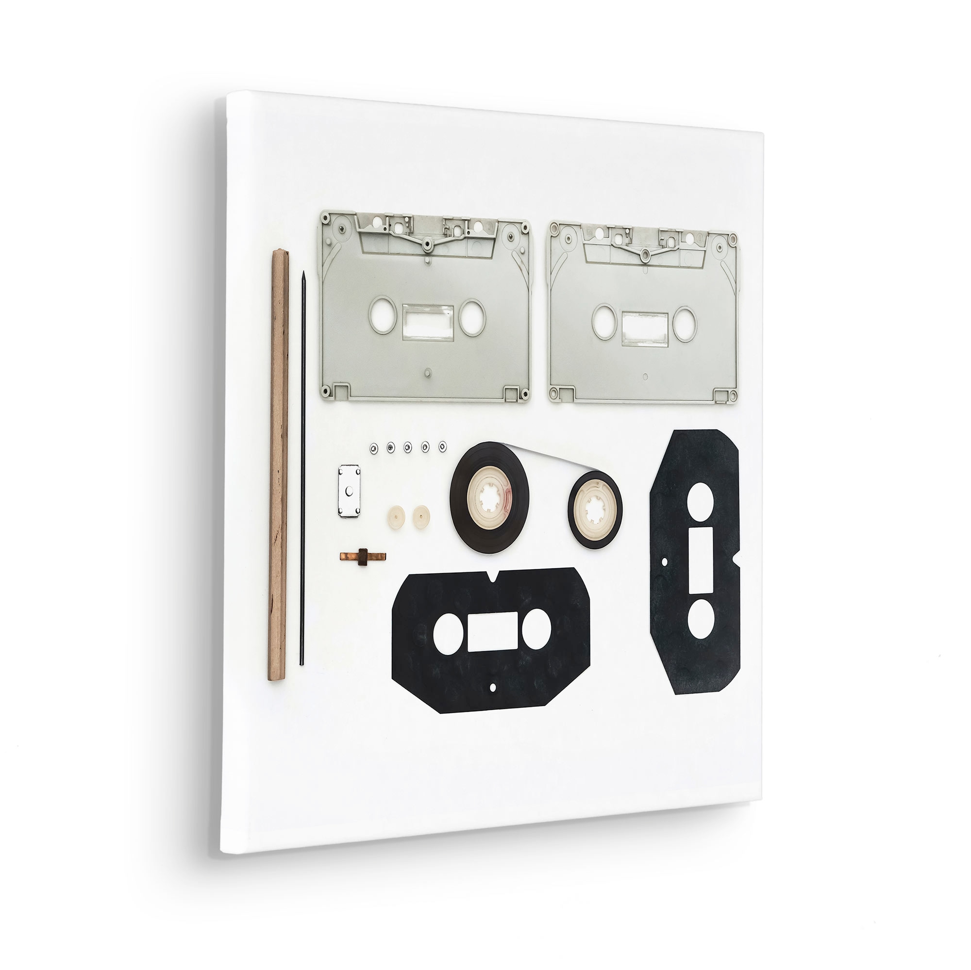 Komar Leinwandbild "Assembly Instructions Cassette - Größe 40 x 40 cm", Nat günstig online kaufen