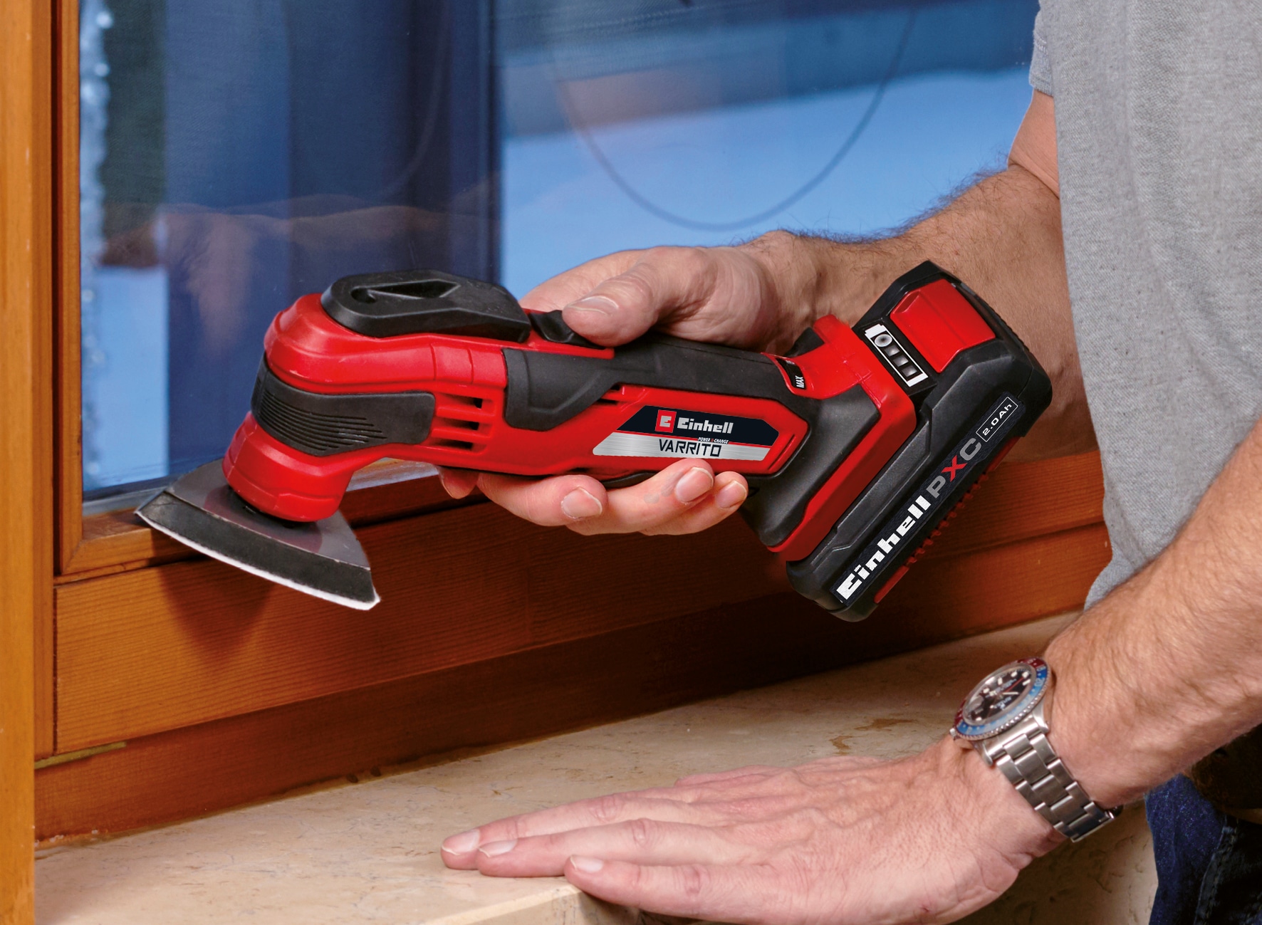 Einhell Akku-Multifunktionswerkzeug »VARRITO + 2,5Ah St.-Kit«, (Set), inkl. Akku und Ladegerät