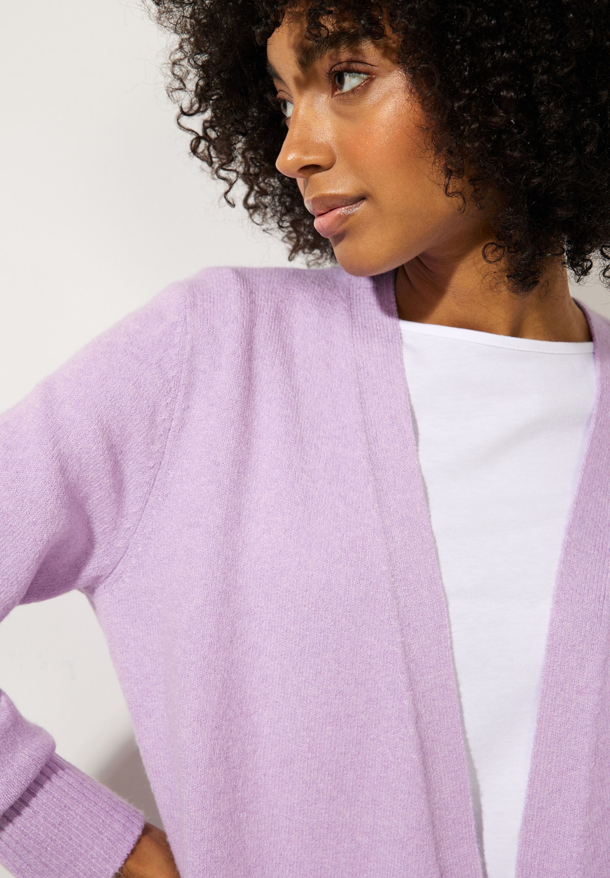 STREET ONE Longstrickjacke, verschlusslos