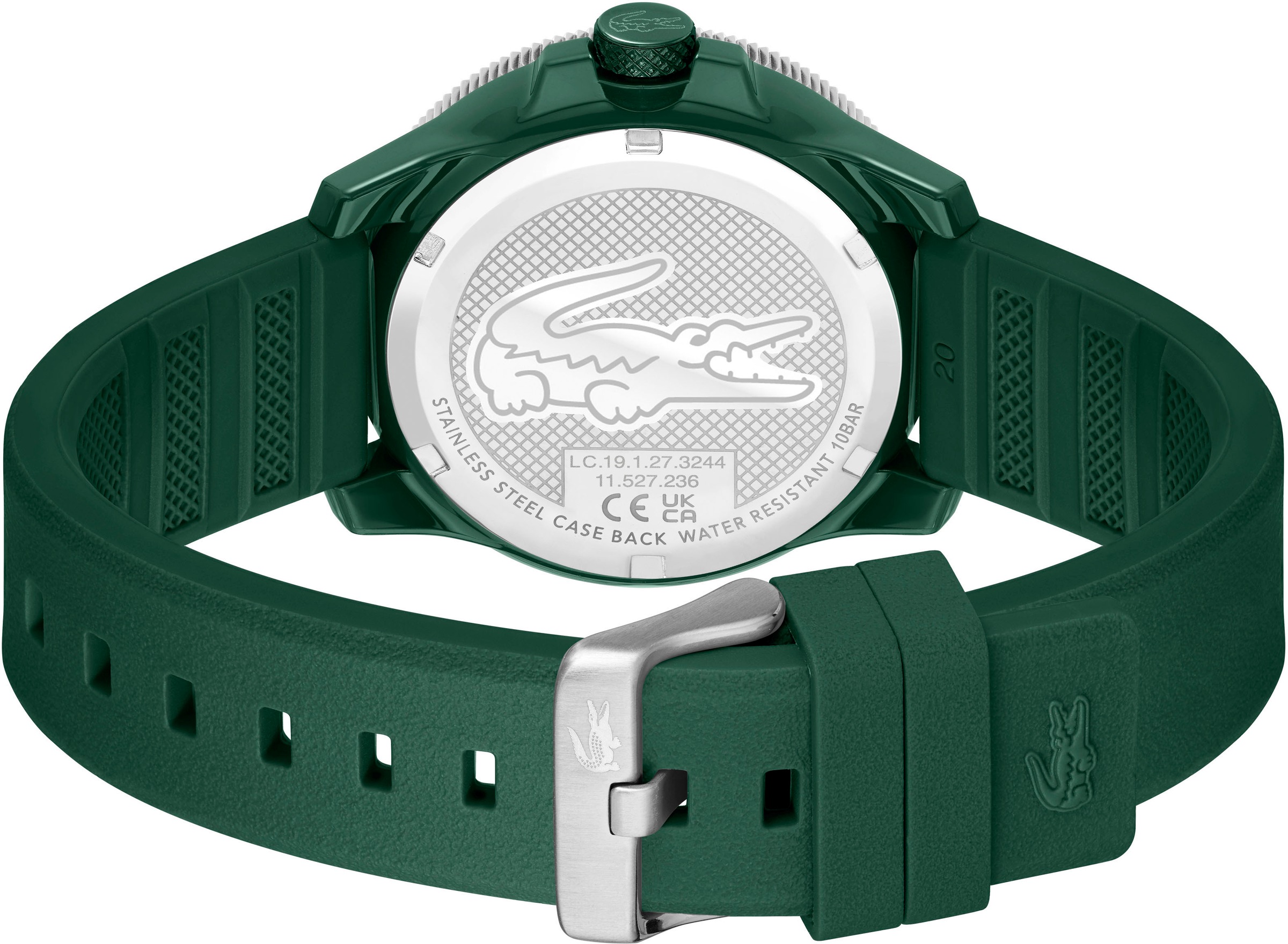 Lacoste Quarzuhr »LACOSTE.12.12 SCUBA«, Armbanduhr, Herrenuhr, Silikonarmband, analog