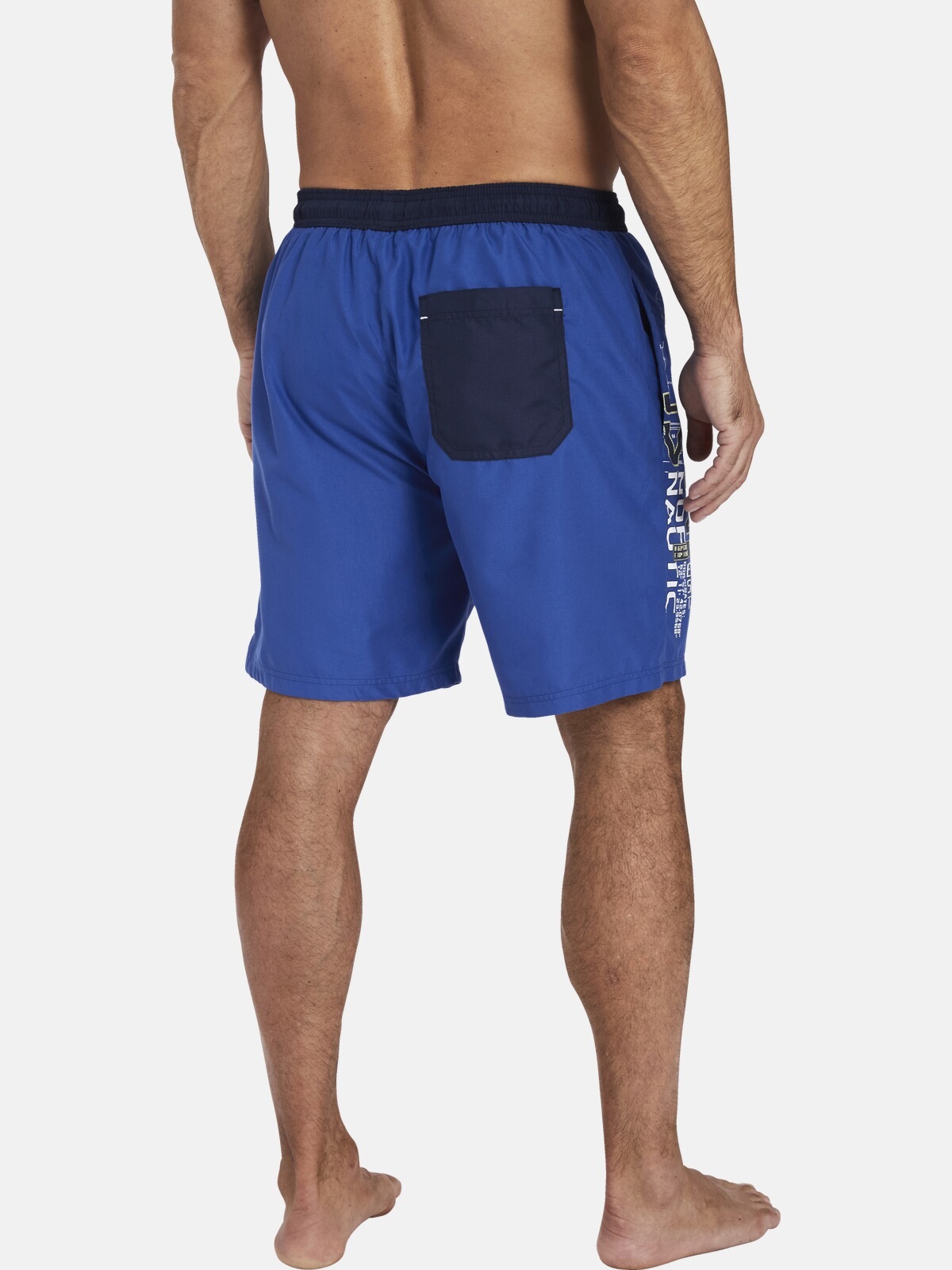 Badeshorts JAN VANDERSTORM "Badeshorts JUPPE", Herren, Gr. XL, weit, blau (royal blau), Obermaterial: 100% Polyester COOLMAX PES(Coolmax)., Badehosen Badeshorts 3