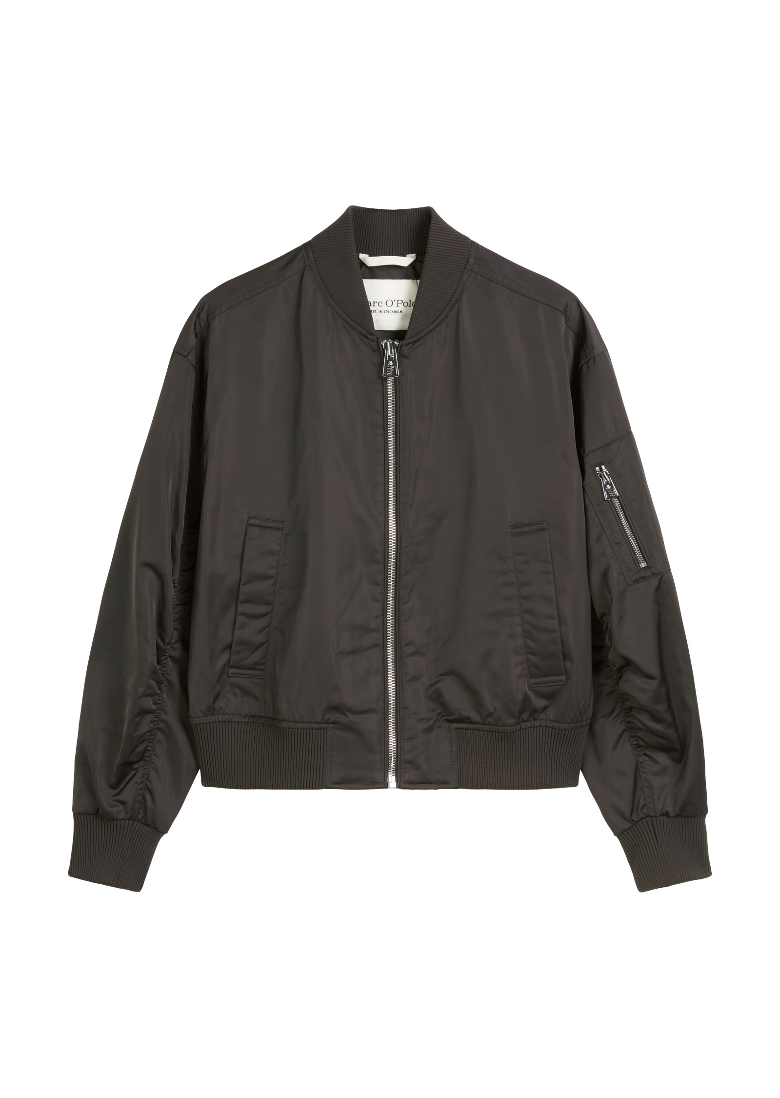 Marc O'Polo Outdoorjacke »aus recyceltem Shiny-Polyester-Twill«, ohne Kapuze