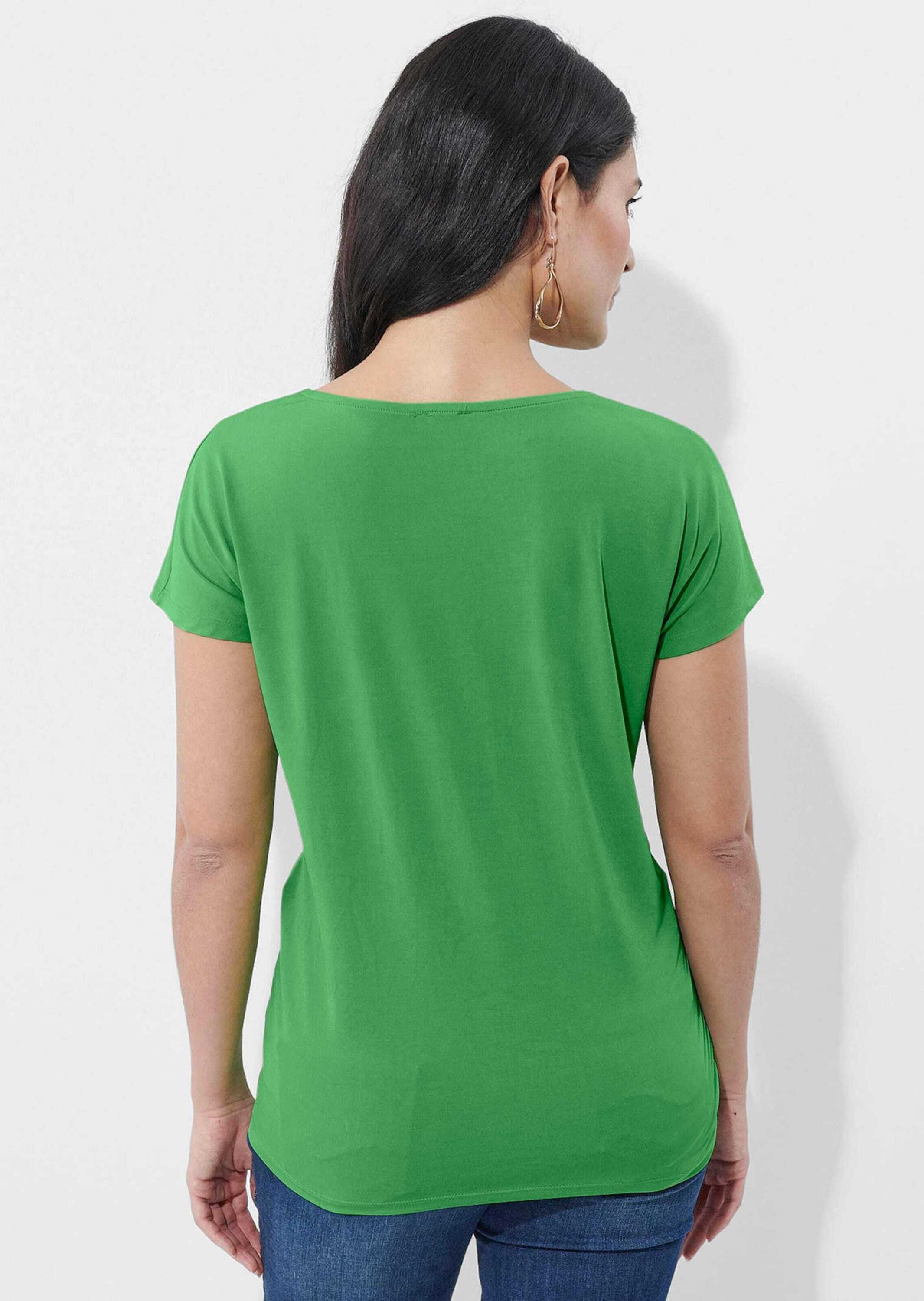 Alba Moda Shirt Shirt Women's T-Shirt Green Size 34 3