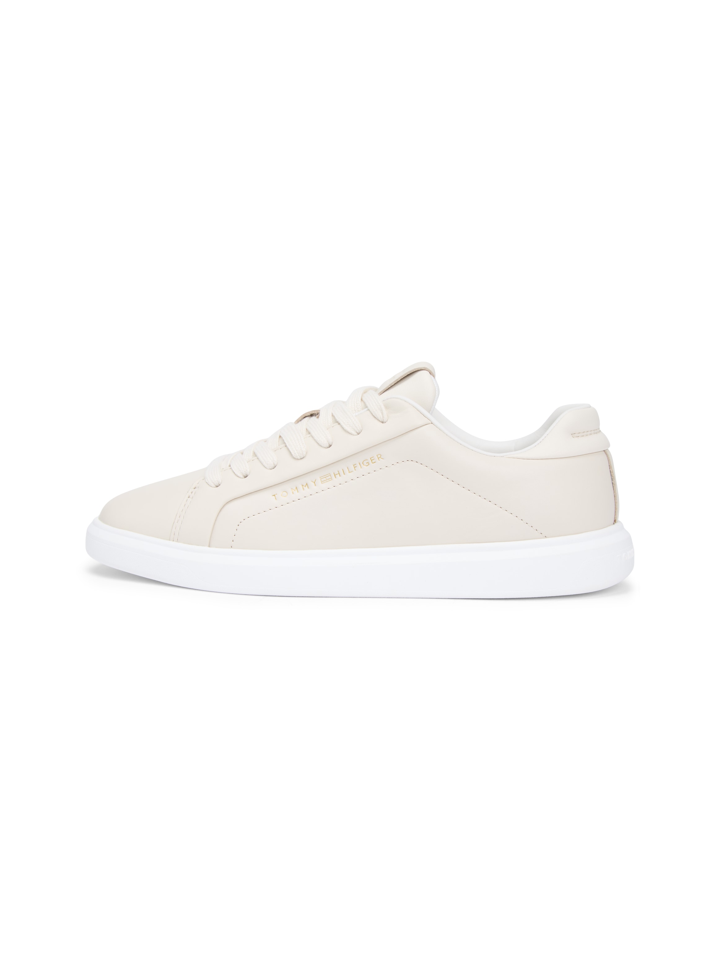 Tommy Hilfiger Plateausneaker »ICON COURT LIGHT WEIGHT SHINNY«  Freizeitschuh, Halbschuh, Schnürer mit TH-Logo  - klein ausfallend