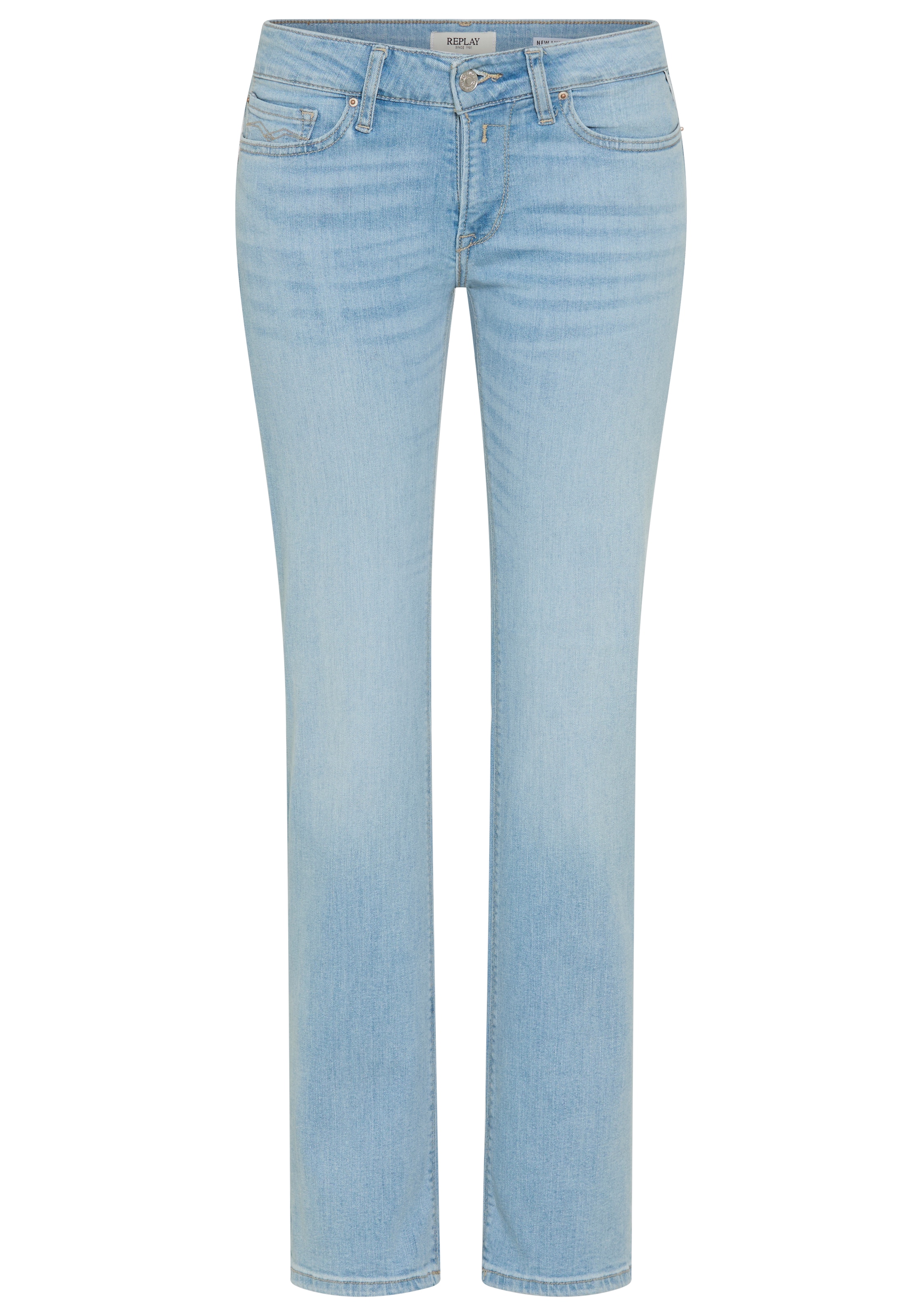 Replay Bootcut-Jeans »NEW LUZ« mit gesticktem R an der Gesäßtasche