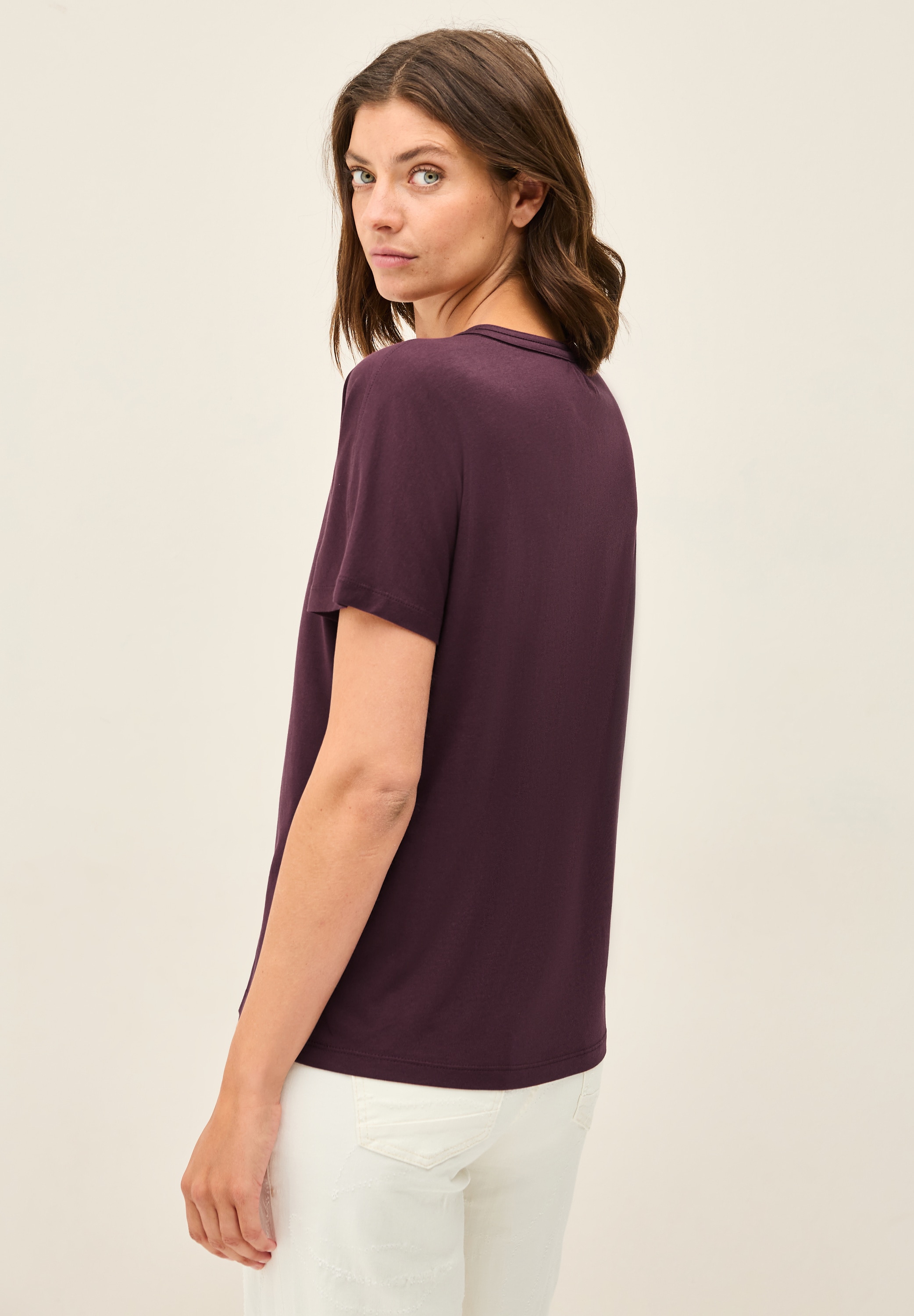 Cecil T-Shirt, aus elastischem Materialmix