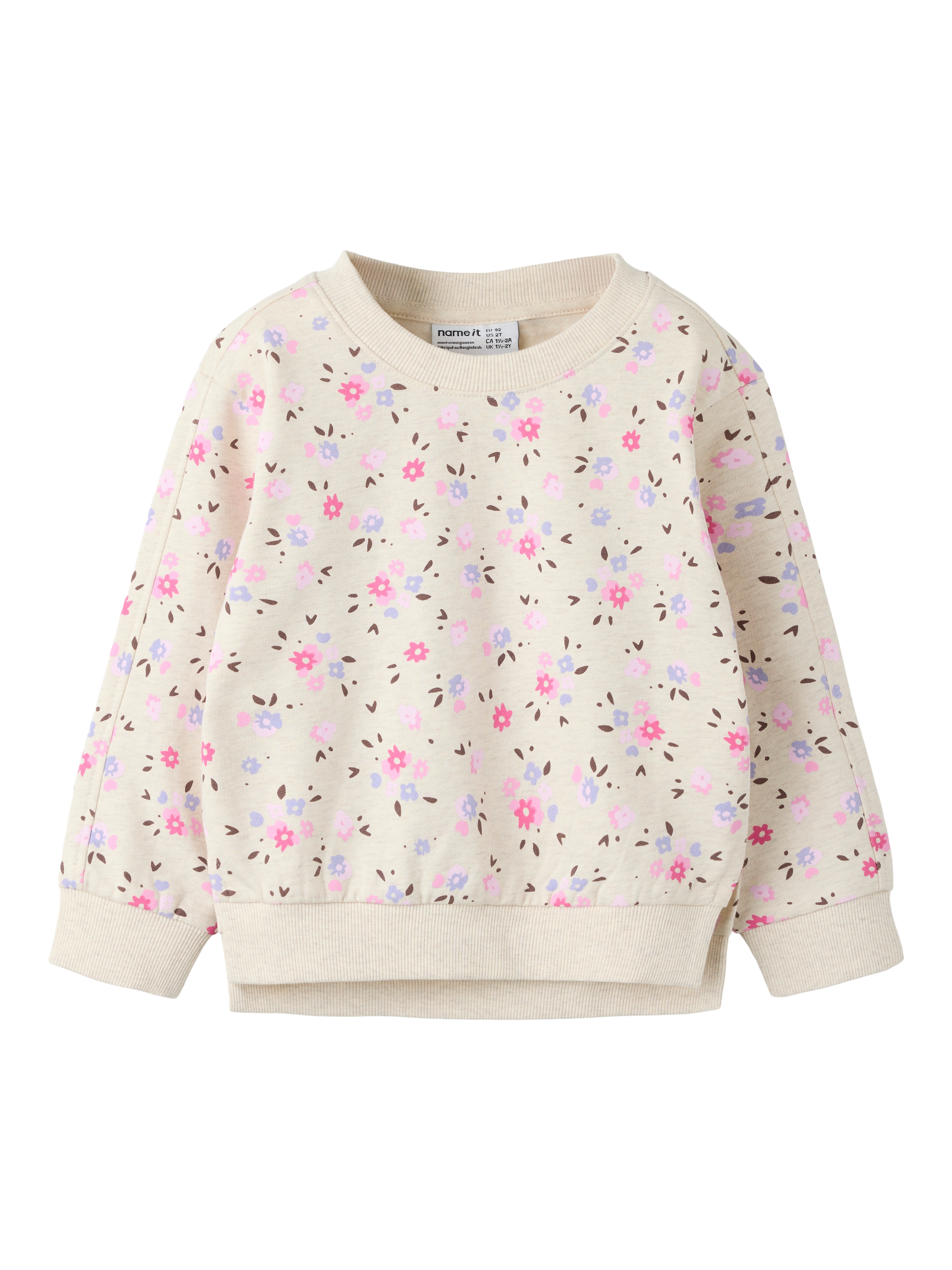 Name It Sweatshirt "NMFNISALA LS NREG SWEAT BRU PB", Baumwolle
