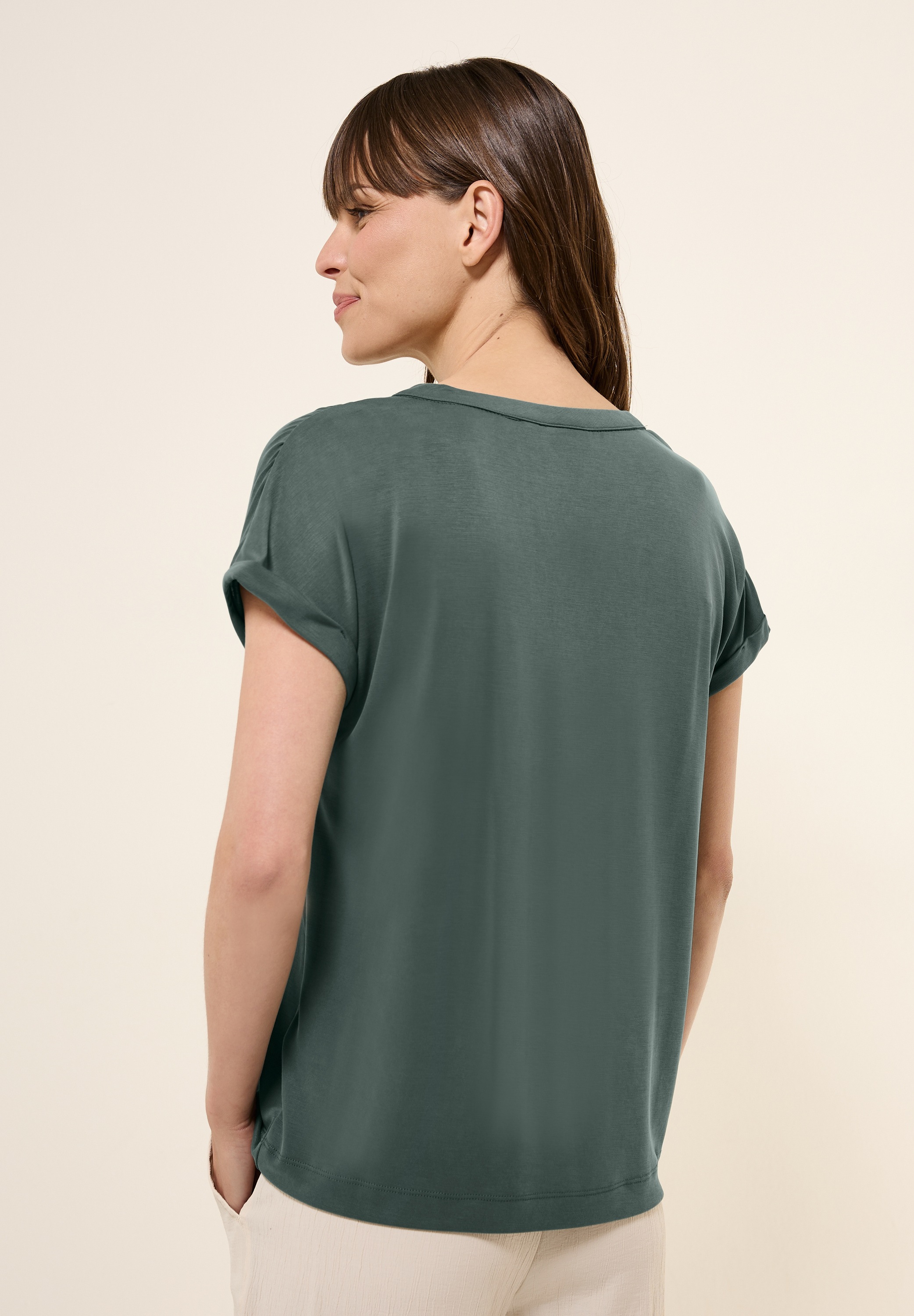 Cecil T-Shirt, aus softem Materialmix günstig online kaufen