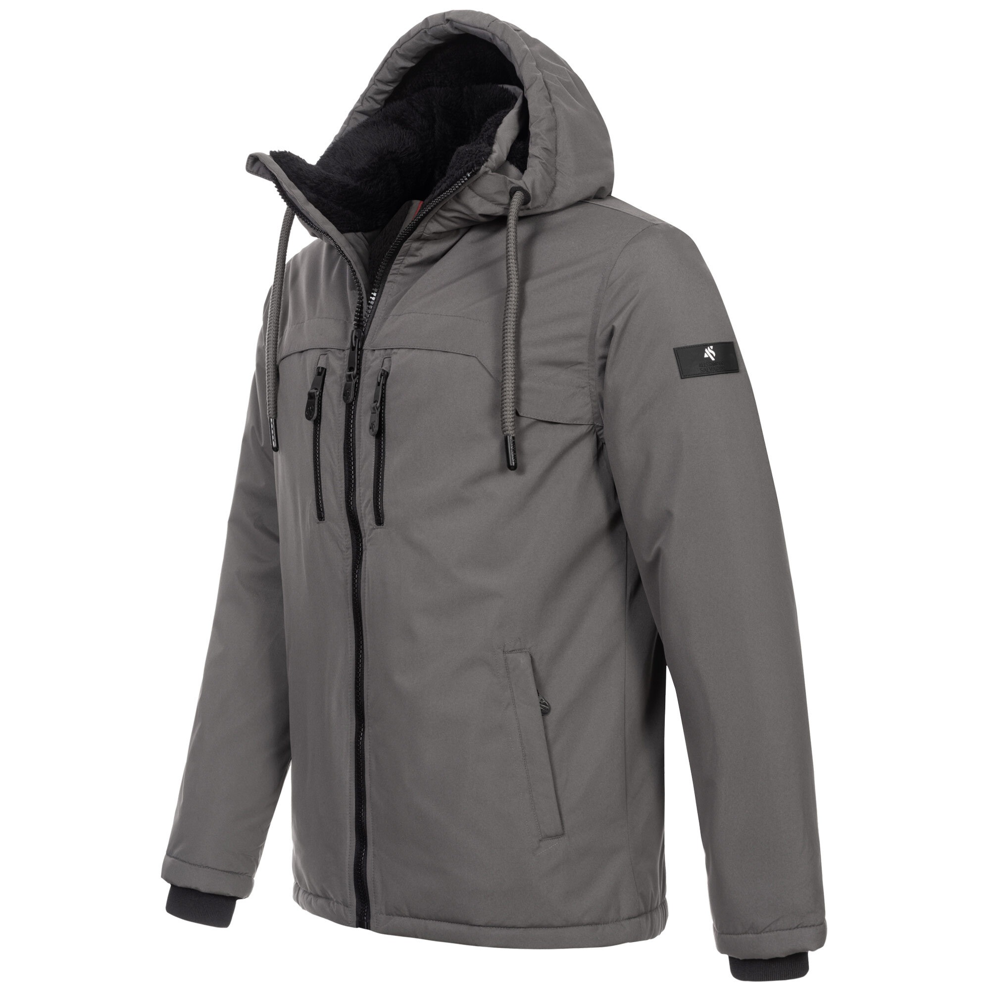 Thumbnail - Alessandro Salvarini Winterjacke "ASMori", mit warmem Teddyfell
