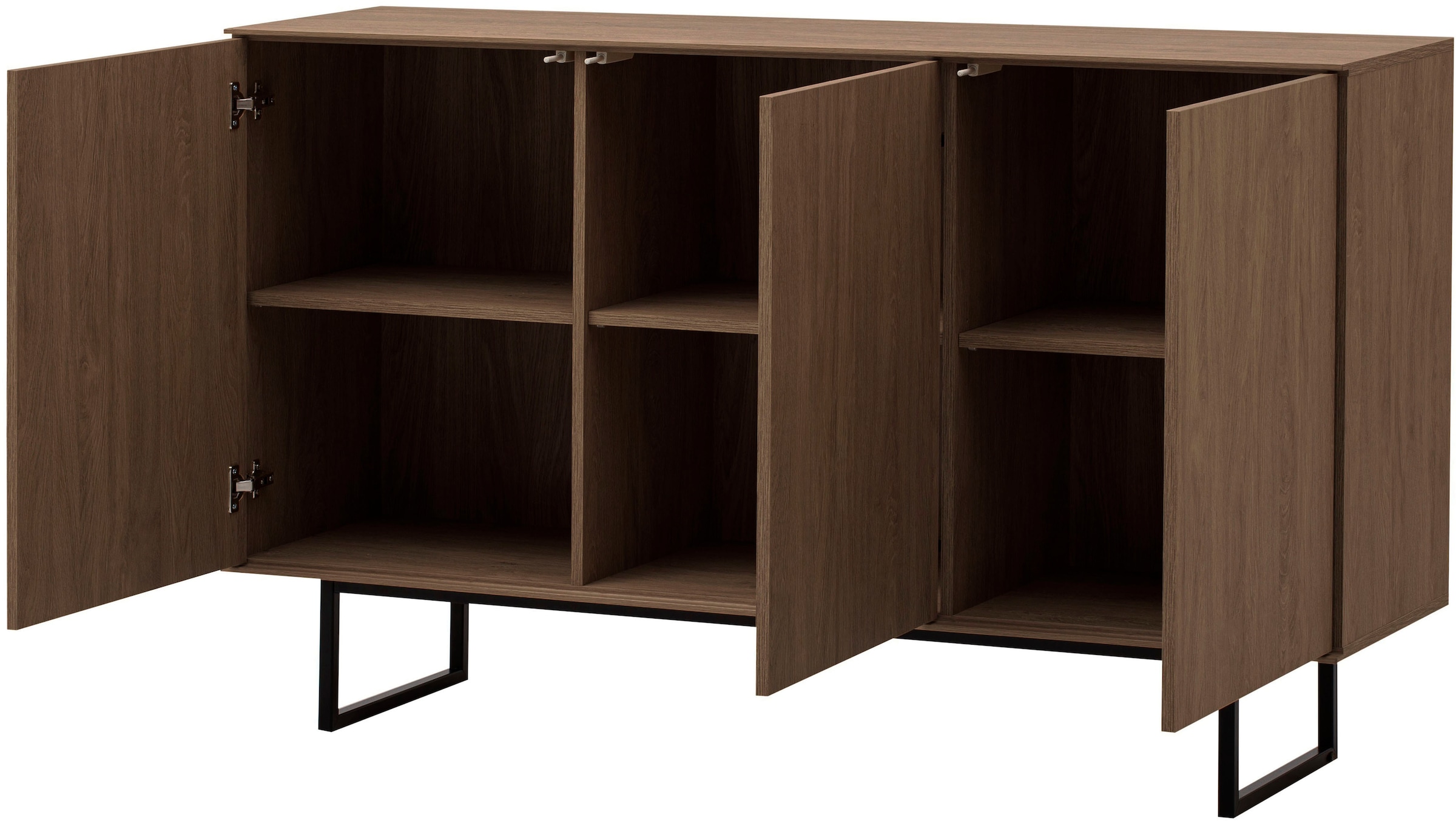 Home affaire Sideboard »Lund, moderner Schrank, Kommode mit Kufengestell« optisch dünner Oberboden, hochwertige Optik, ausreichend Stauraum