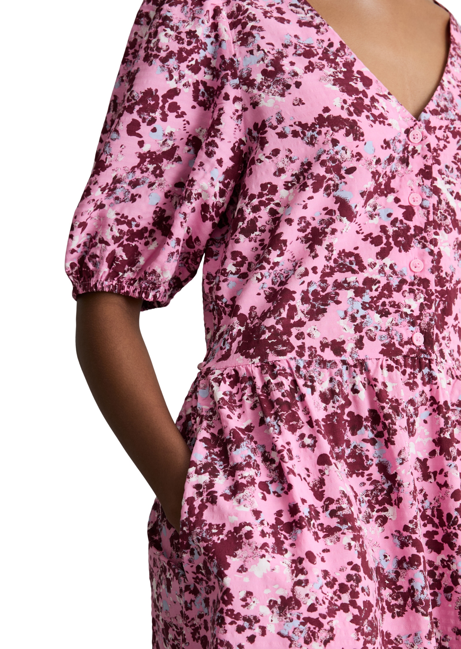 Marc O'Polo DENIM Druckkleid »aus Viskose-Mix mit Crinkle-Effekt«