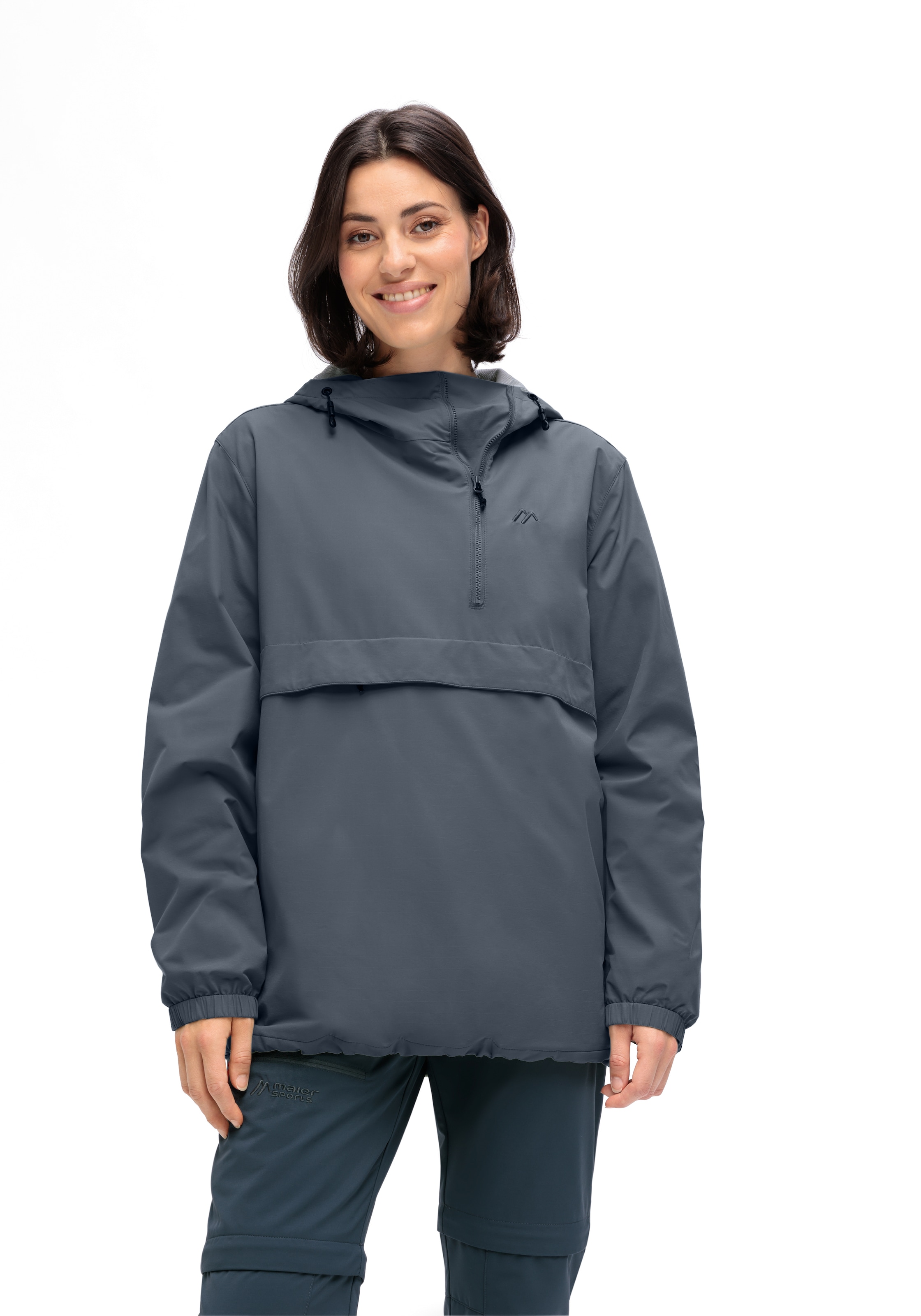 Maier Sports Outdoorjacke »OkokO«, Unisex Windbreaker, Schlupfjacke wasserdicht, verstellbare Kapuze