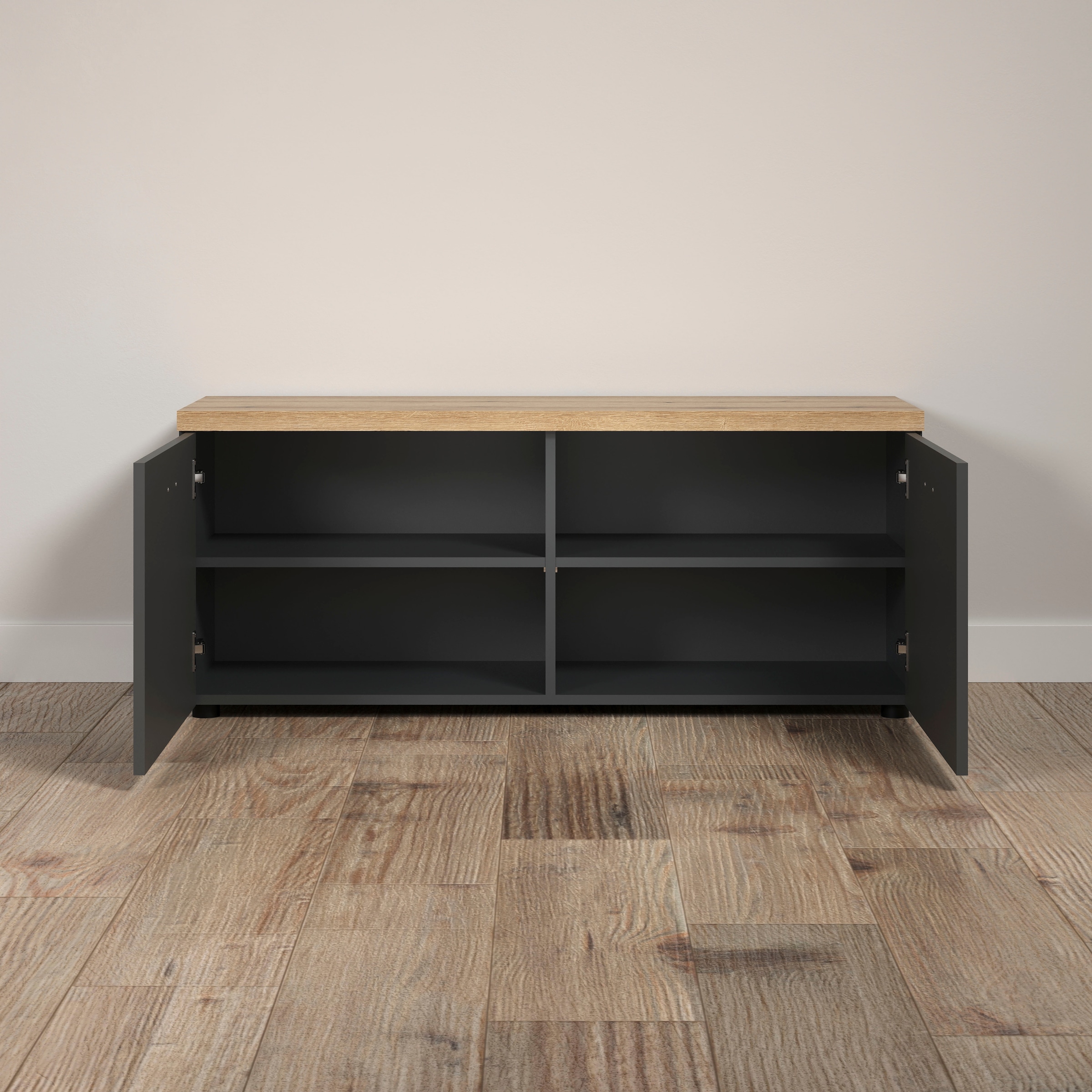 Home affaire Lowboard »Bajo« 1 Stk. tlg. TV-Lowboard mit 2 Türen und 2 Einlegeböden – (B/T/H) 120/40/50 cm