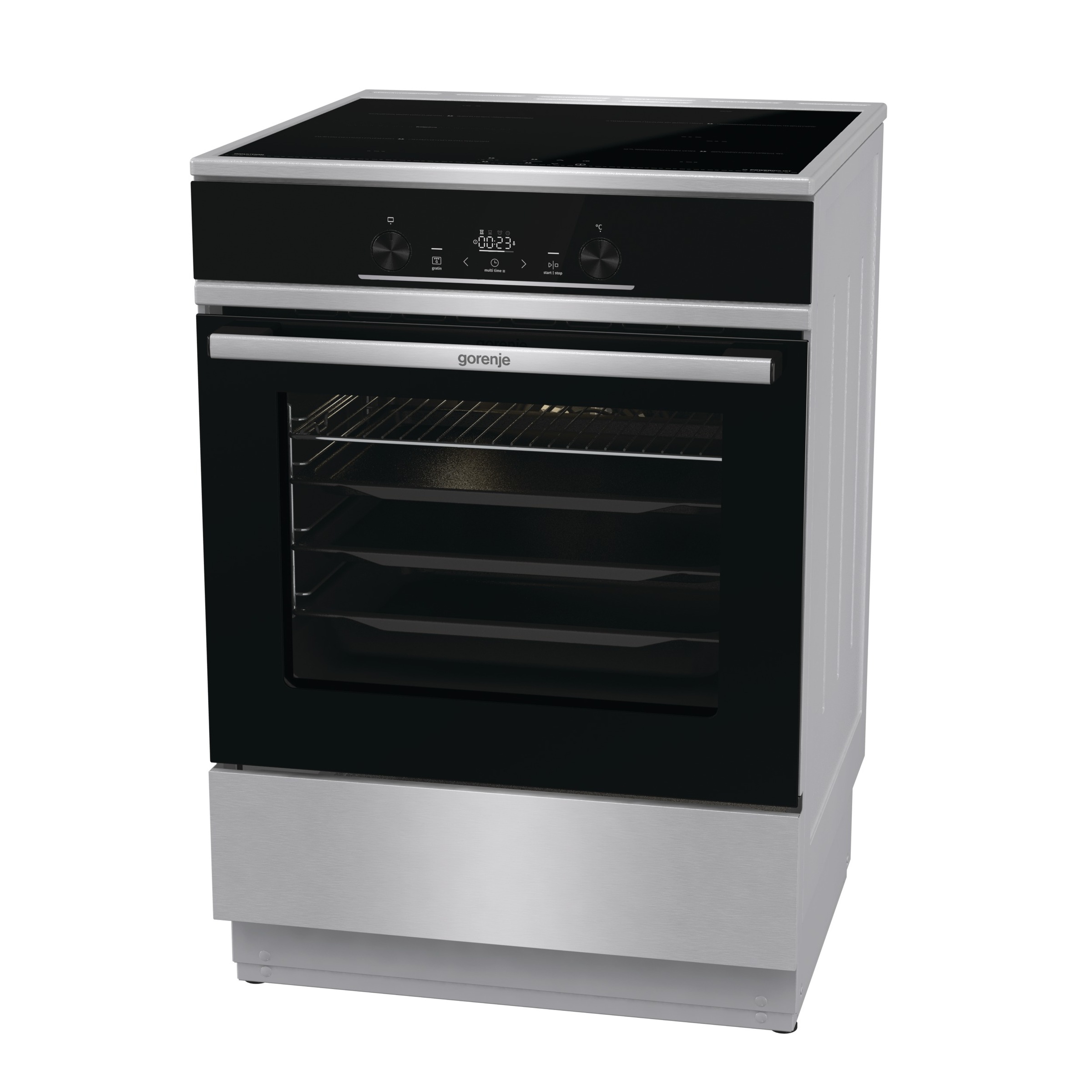 GORENJE Induktions-Standherd "GEIT6E81XPG" Pyrolyse-Selbstreinigung 1 Stk. günstig online kaufen