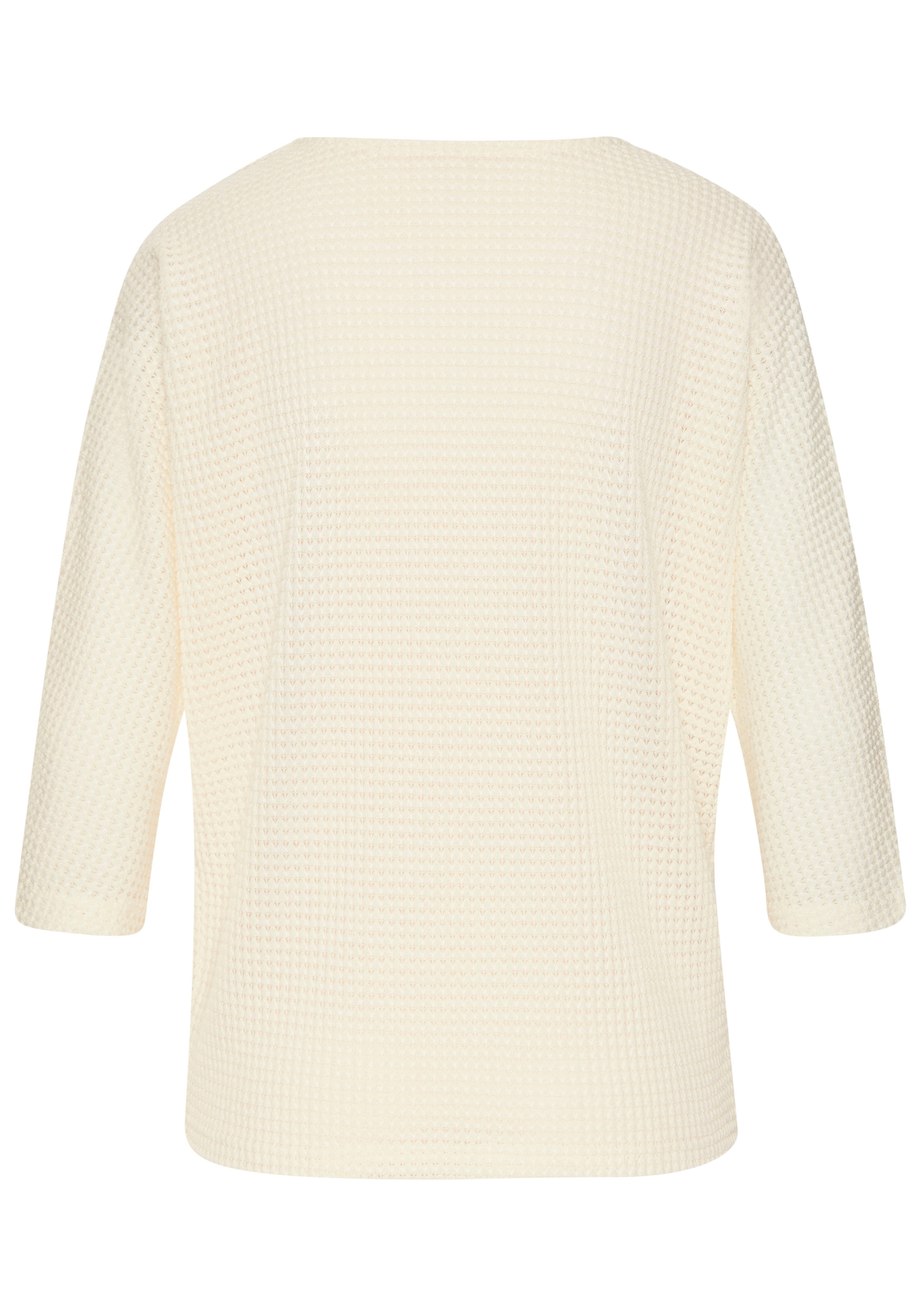Vivance Langarmshirt »mit modischer Waffelstruktur«, aus bügelfreier Strickqualität