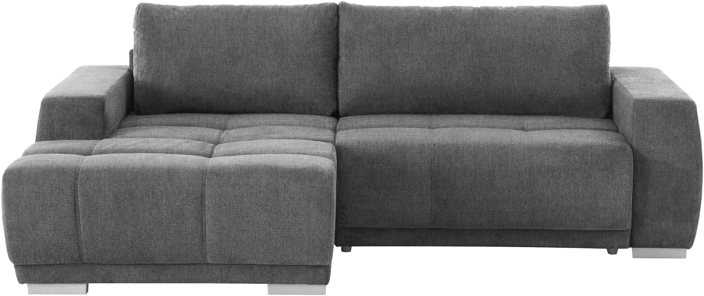 INOSIGN Ecksofa »Bolero L-Form«, mit edler Steppung, wahlweise mit Schlaffunktion & Bettkasten
