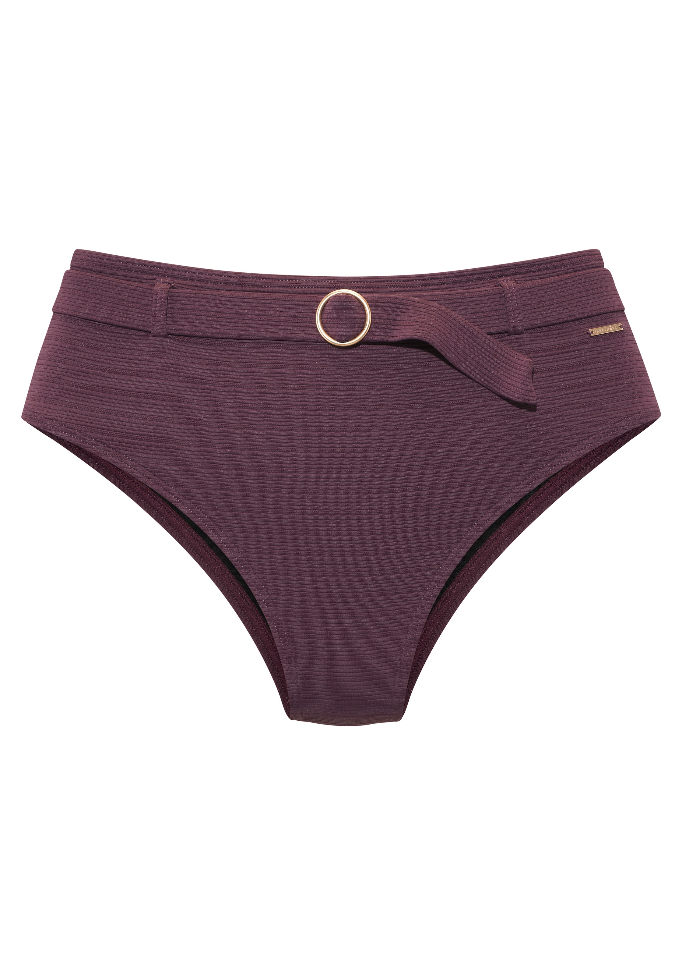 Sunseeker Highwaist-Bikini-Hose "Arley" mit goldfarbenen Zierring günstig online kaufen