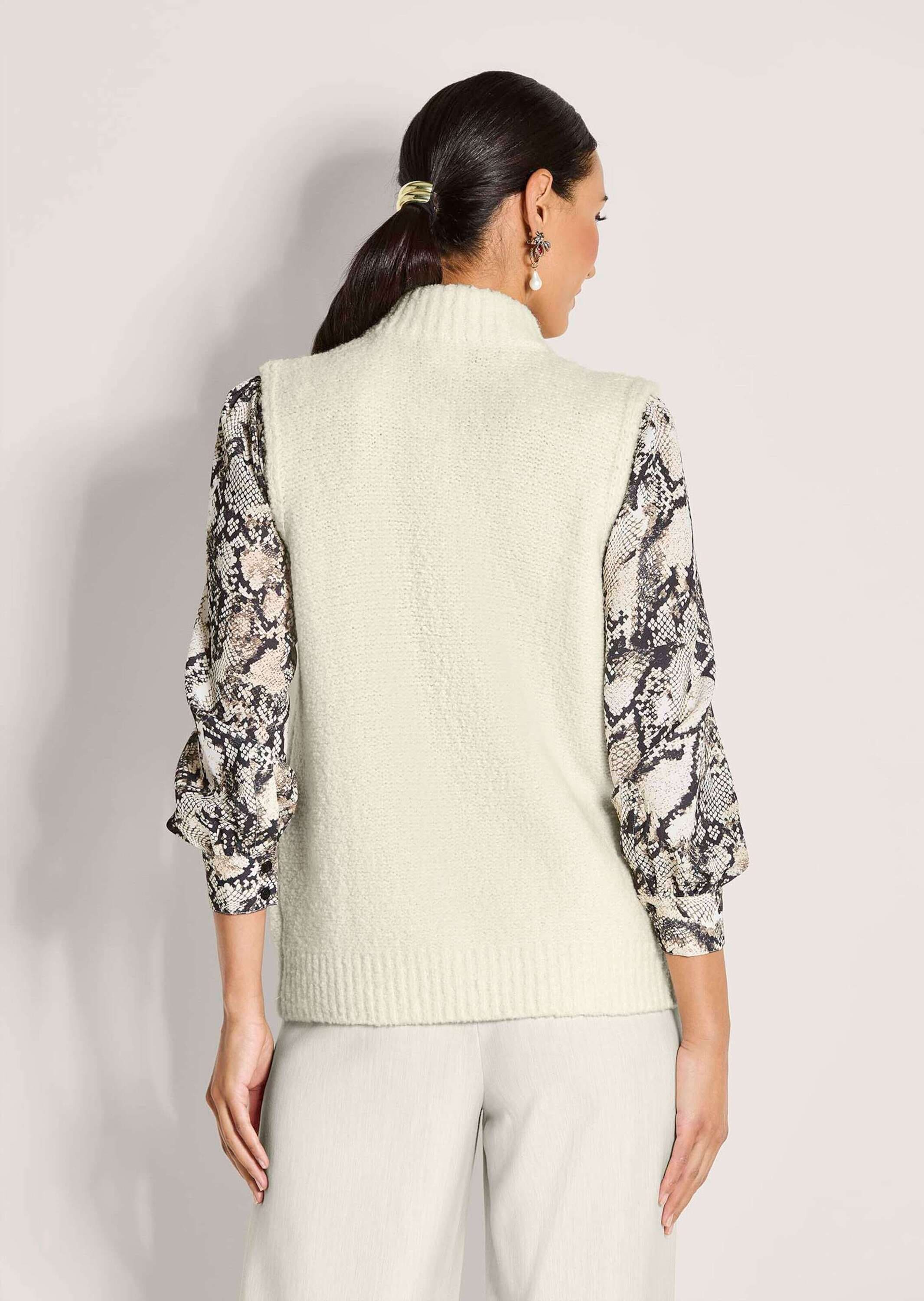MADELEINE Strickjacke »Strickweste Modische Weste mit Grobstrick-Design« Markanter Grobstrick