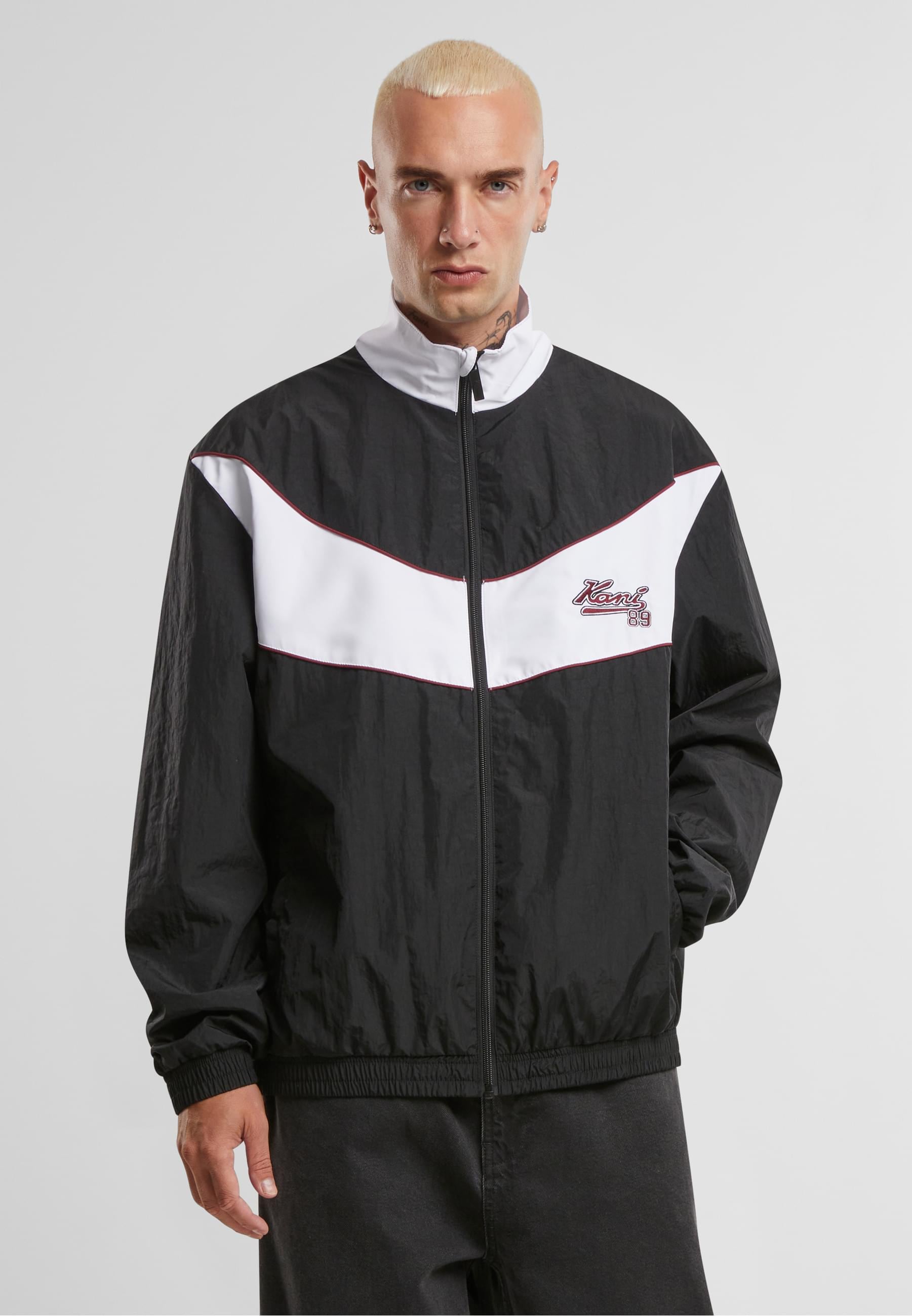 Karl Kani Trainingsjacke »Karl Kani Kani Varsity Trackjacket«, (1 St.), ohne Kapuze