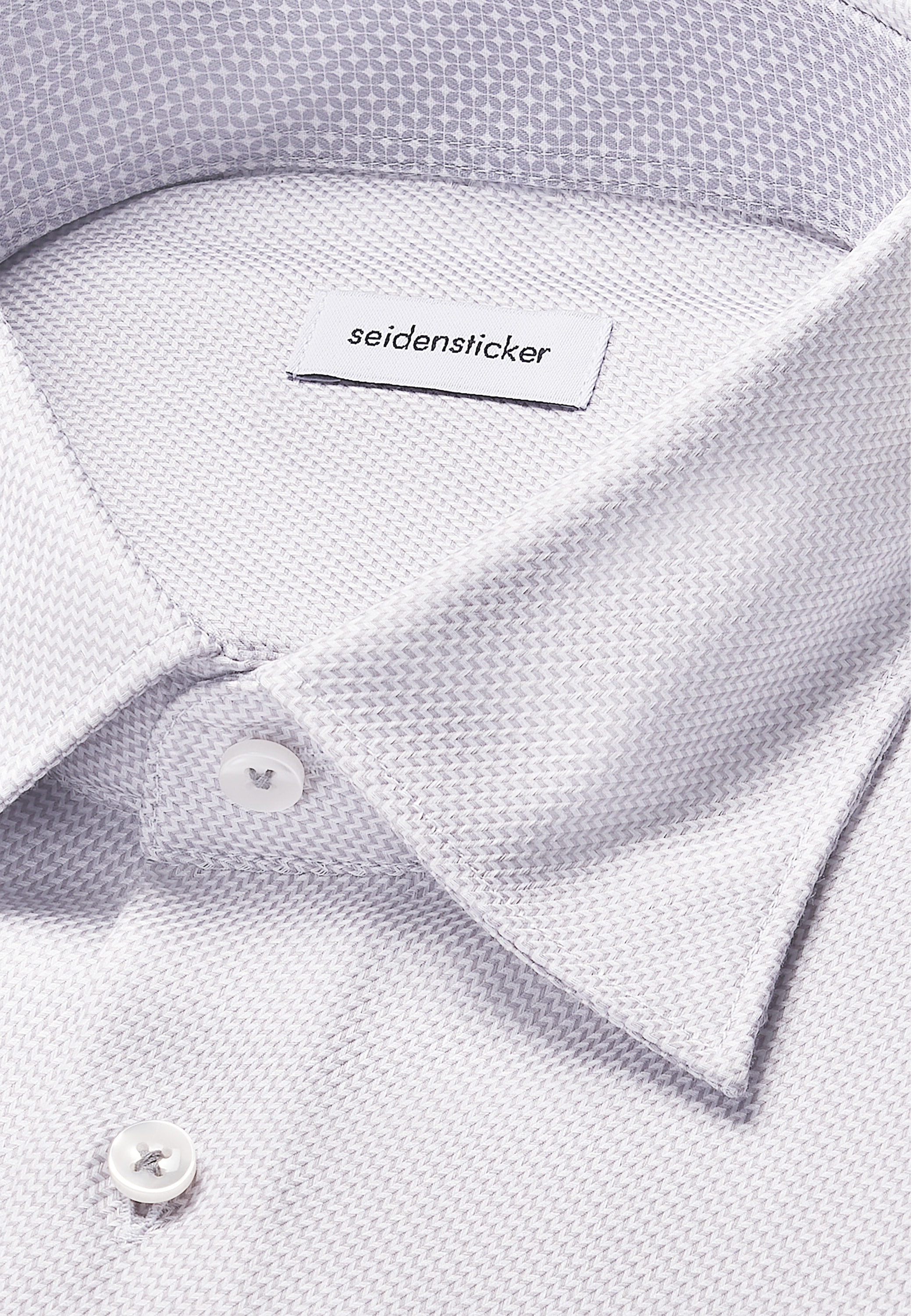 seidensticker Businesshemd »Schwarze Rose«, Comfort 1/1 Covered-Button-Down-Kragen Struktur
