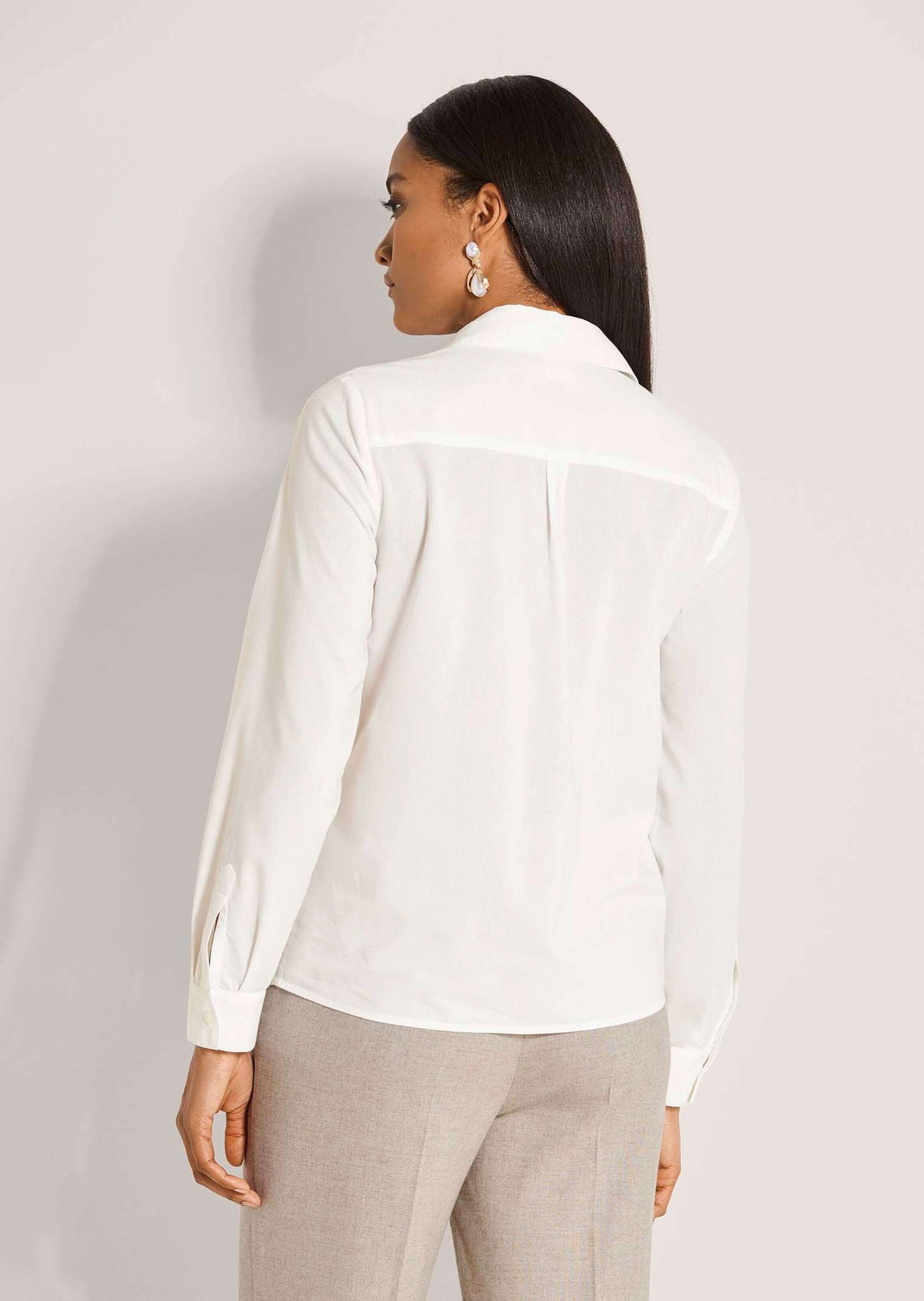 MADELEINE Hemdbluse »Bluse Bestickte Hemdbluse«