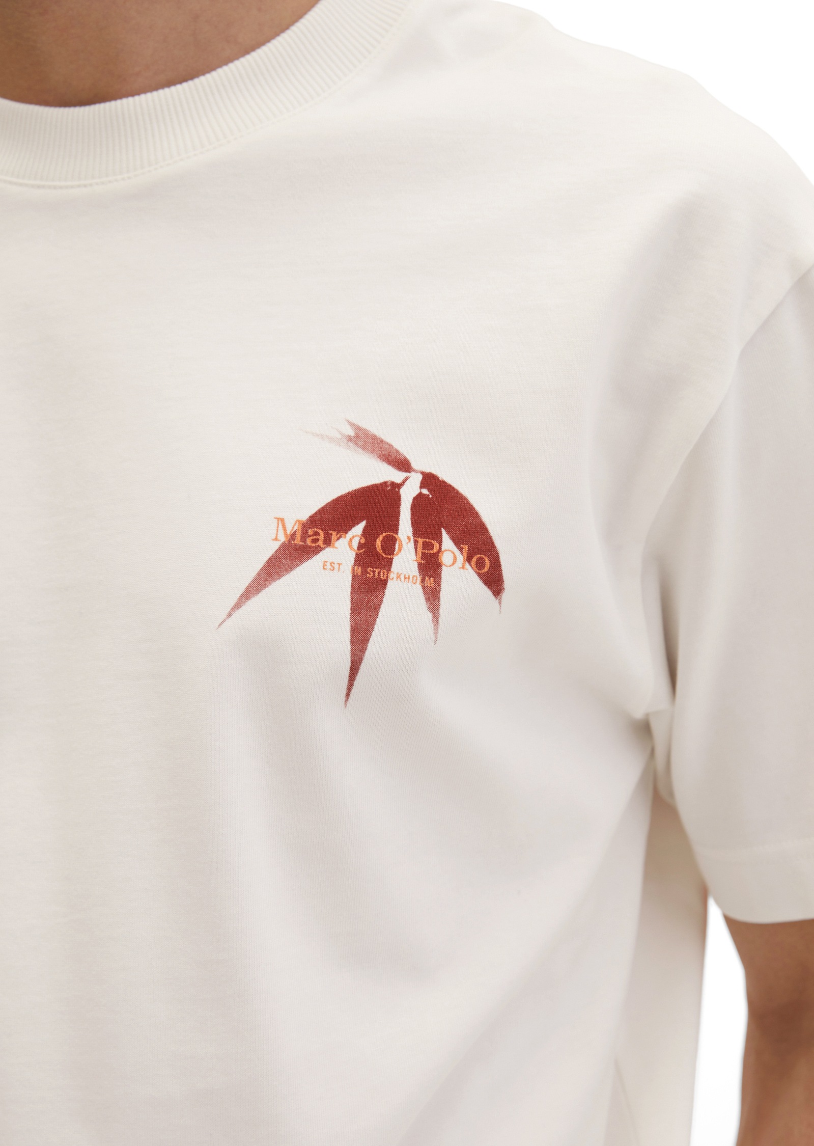 Marc O'Polo T-Shirt »mit saisonalem Rückenprint«