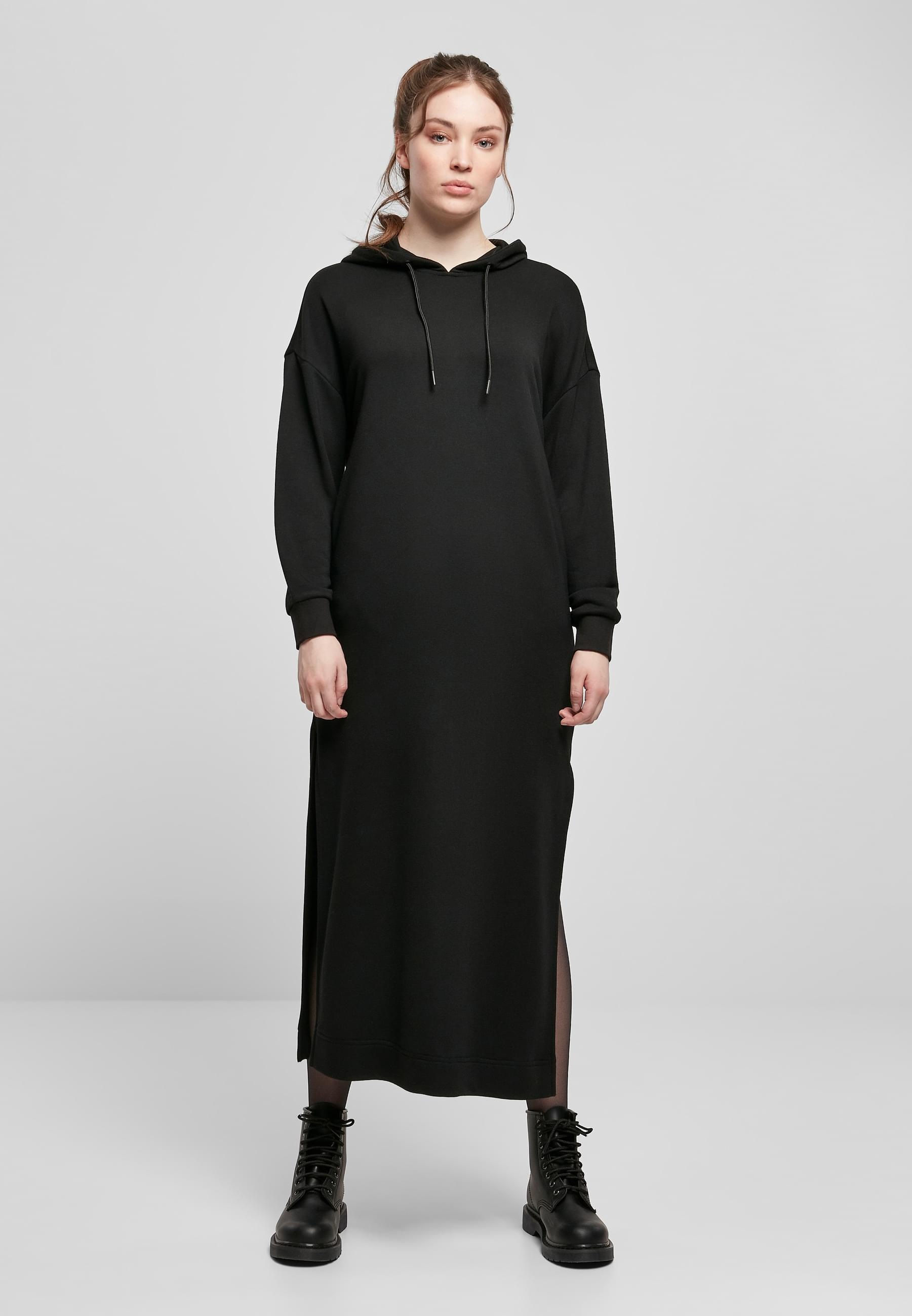 URBAN CLASSICS Shirtkleid »Urban Classics Damen Ladies Modal Terry Long Hoody Dress«, (1 tlg.)