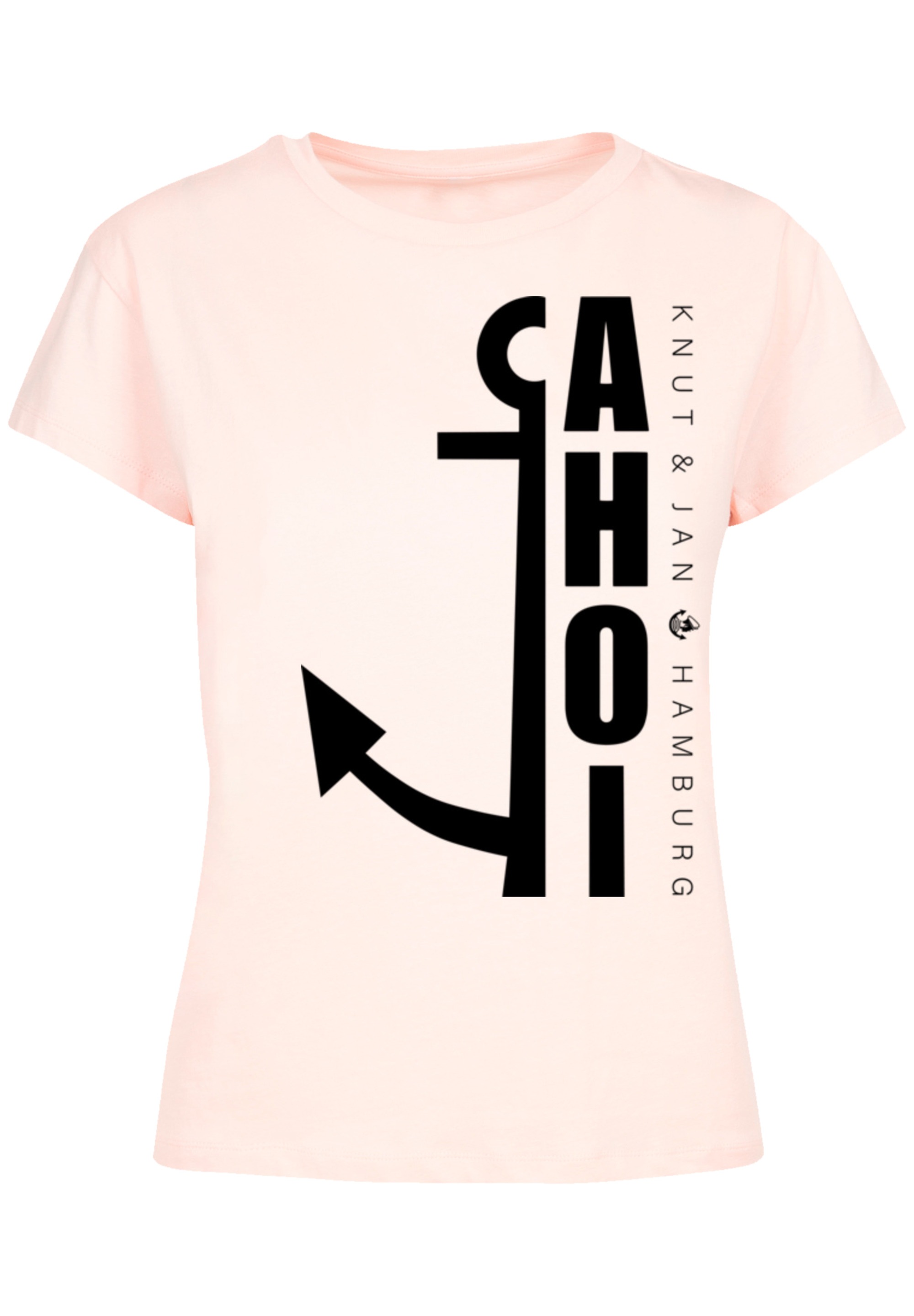 F4NT4STIC T-Shirt »Ahoi Anker Knut & Jan Hamburg«, Print