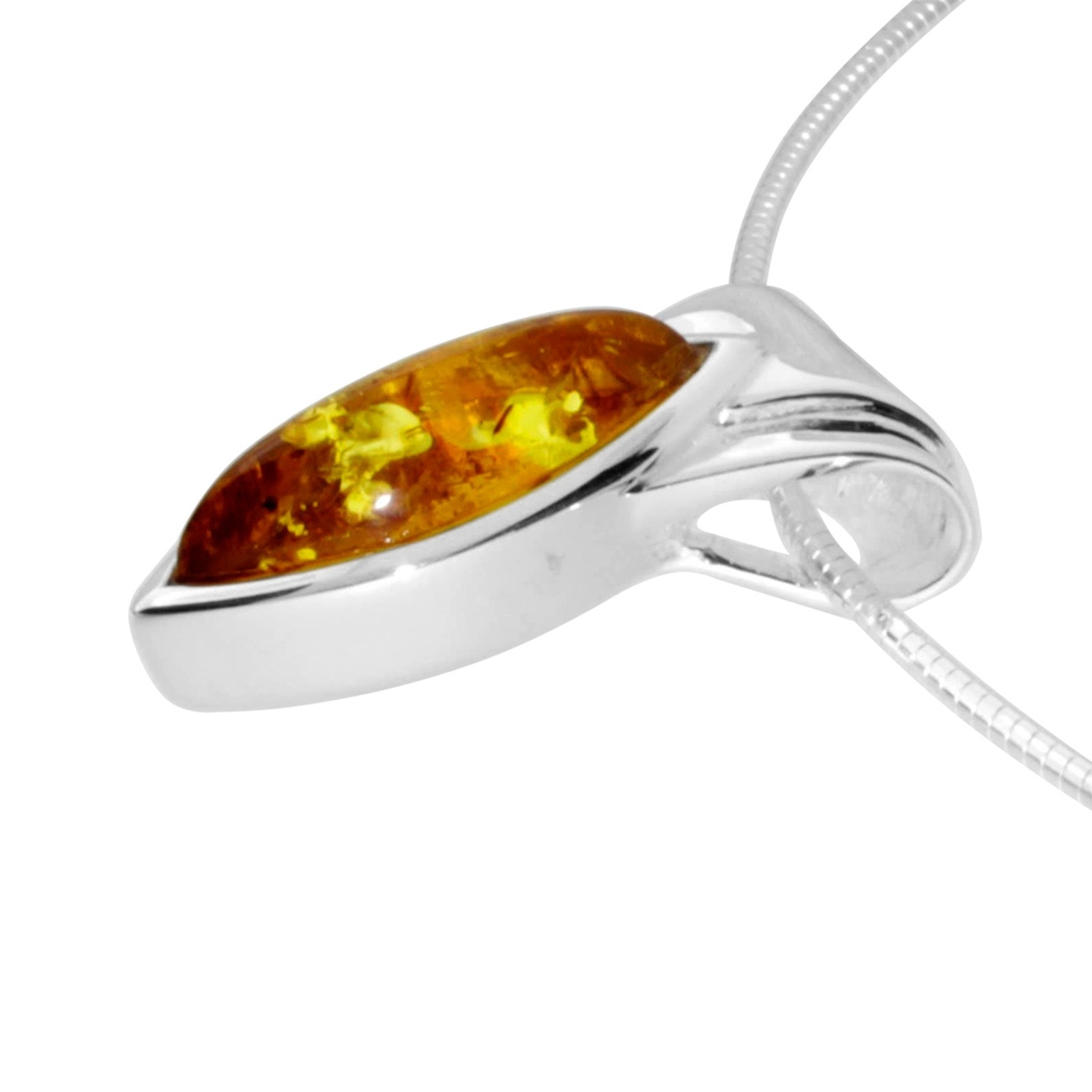 Halsreif OSTSEE-SCHMUCK "Ostsee-Schmuck Halsreif mit Anhänger Gleiter-Rieke" Gr. 42, silber, Halsketten, Damen, 42cm, Silber 925 (Sterlingsilber), L: 42 5