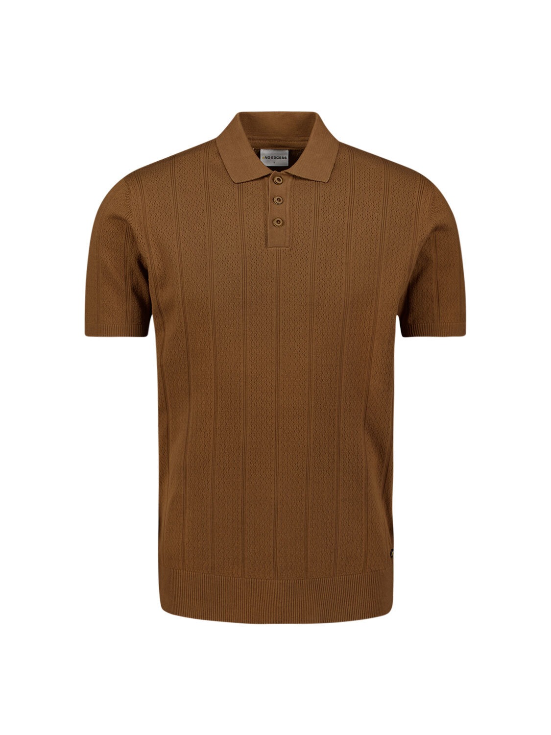 NO EXCESS T-Shirt »No Excess Poloshirt mit kurzen Ärmeln«