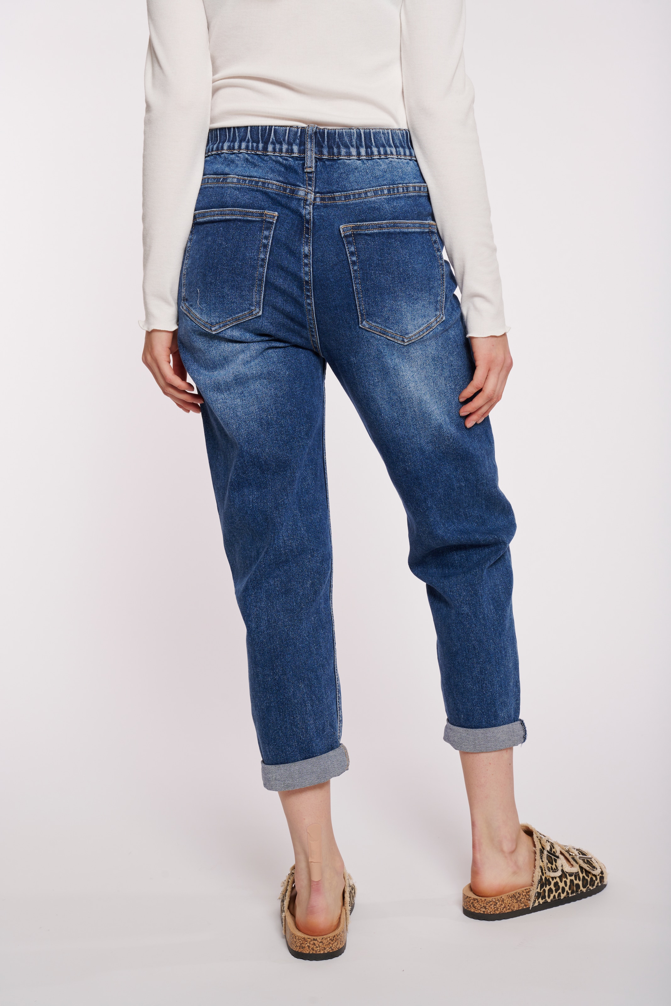 HaILY’S High-waist-Jeans »LG HW C JN Mirell«, mit Gummizug am Bund