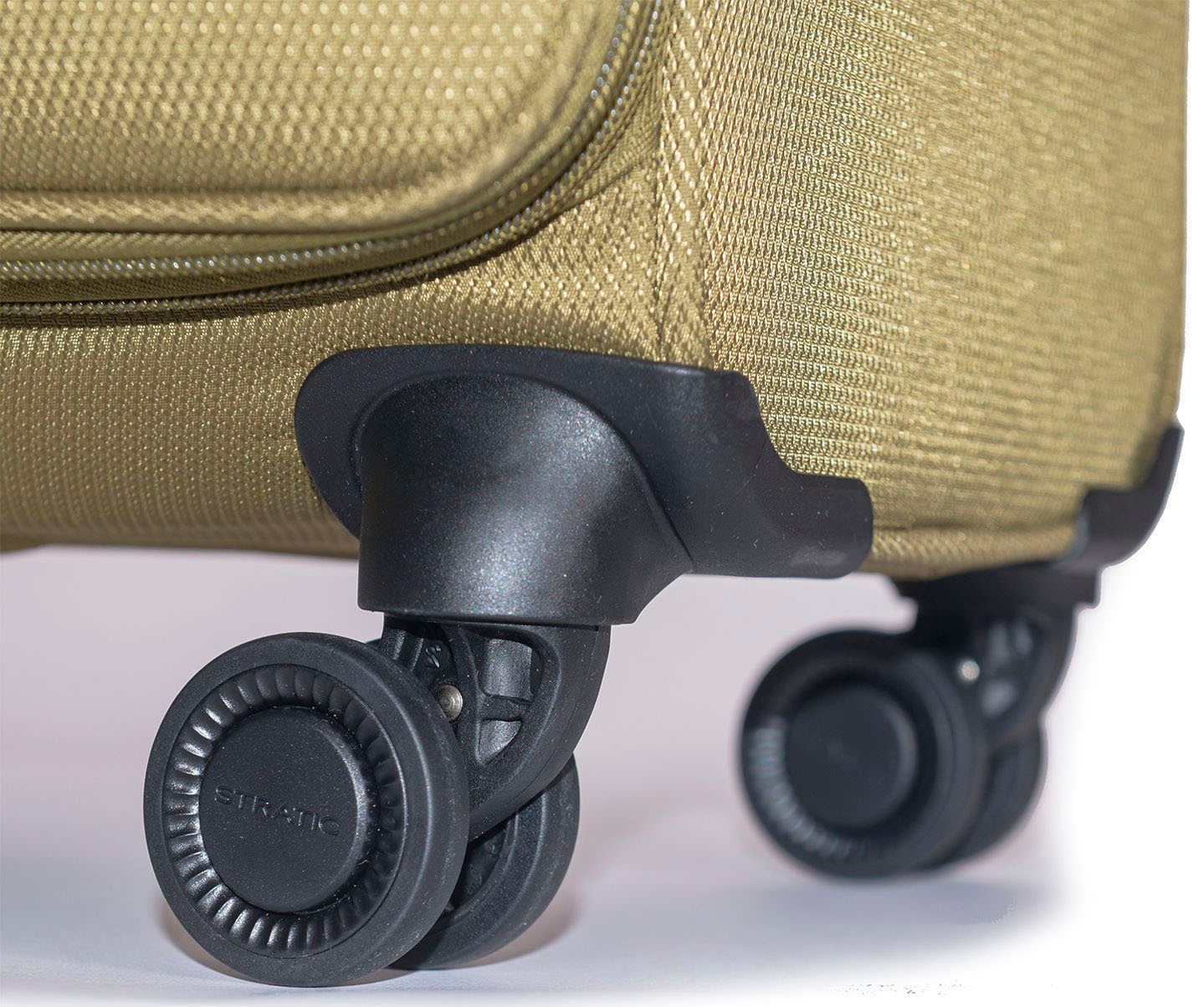 Stratic Weichgepäck-Trolley »Stratic Light + L, khaki«, 4 Rollen, Reisekoffer großer Koffer Aufgabegepäck TSA-Zahlenschloss