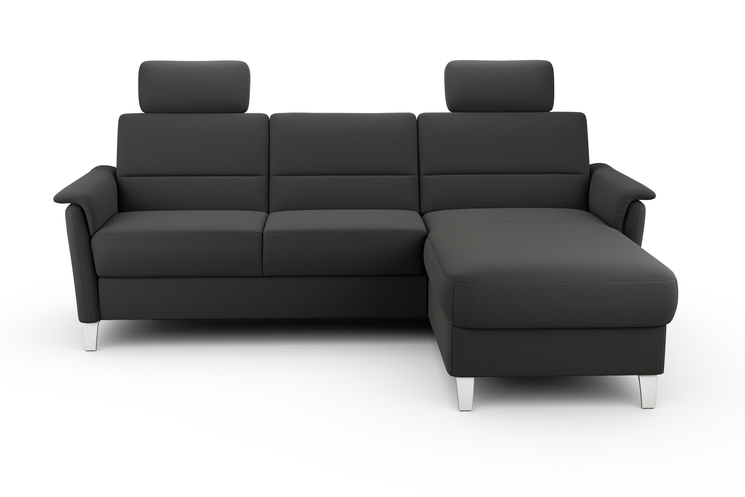 sit&more Ecksofa "Palmera L-Form, B: 244 cm" optional Schlaffunktion & Bettkasten, Federkern