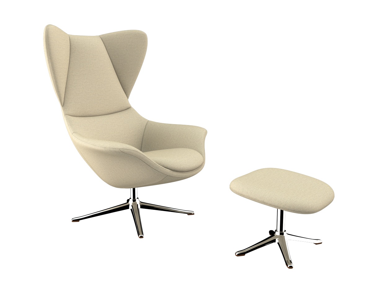 Thumbnail - FLEXLUX Ohrensessel "Stilo Relaxsessel, TV-Sessel", Solitär, Stil-Ikone, drehbar, Fuß Aluminium