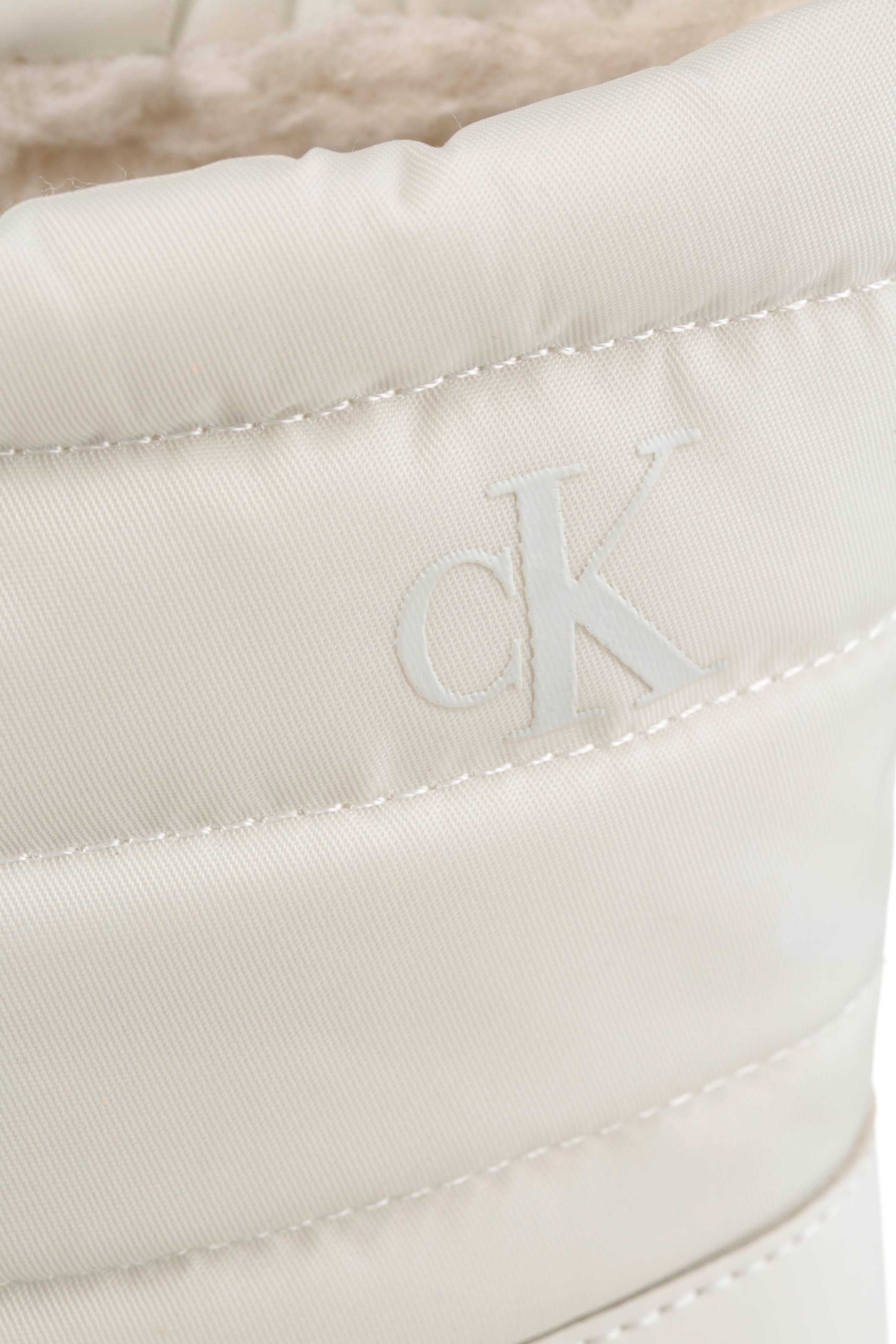 Calvin Klein Jeans Snowboots »VULC FLATF SNOWBOOT NYLON MIX MG«, Winterboots, Winterstiefelette, Warmfutter, mit CK-Logo
