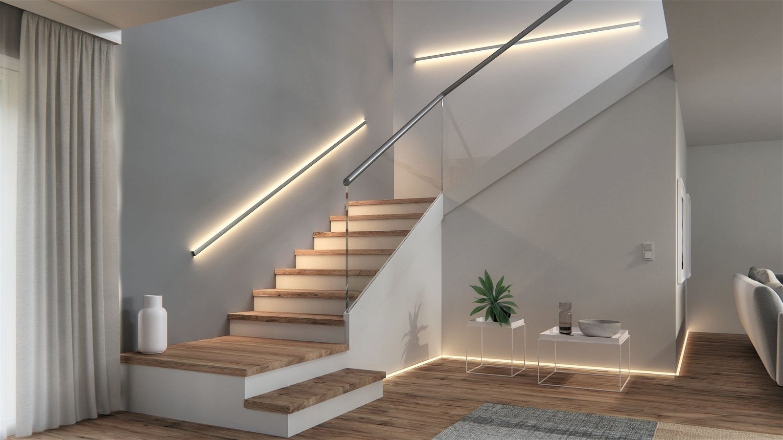 Paulmann LED-Streifen »MaxLED Invisible Connector 3m Weiß Kunststoff«