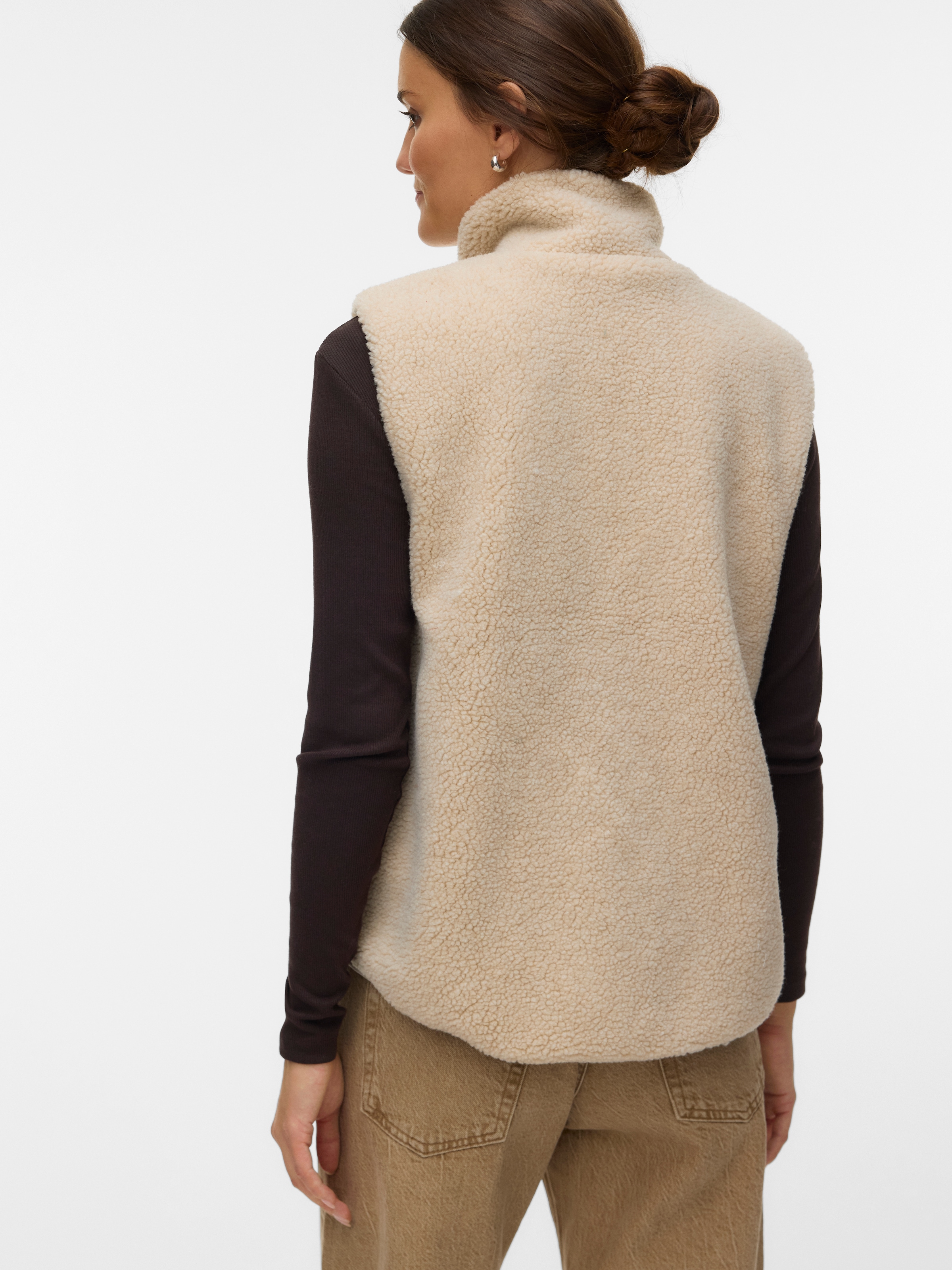 Vero Moda Plüschweste »VMJOSEFINE SL TEDDY ZIP VEST EXP« Kunstfaser