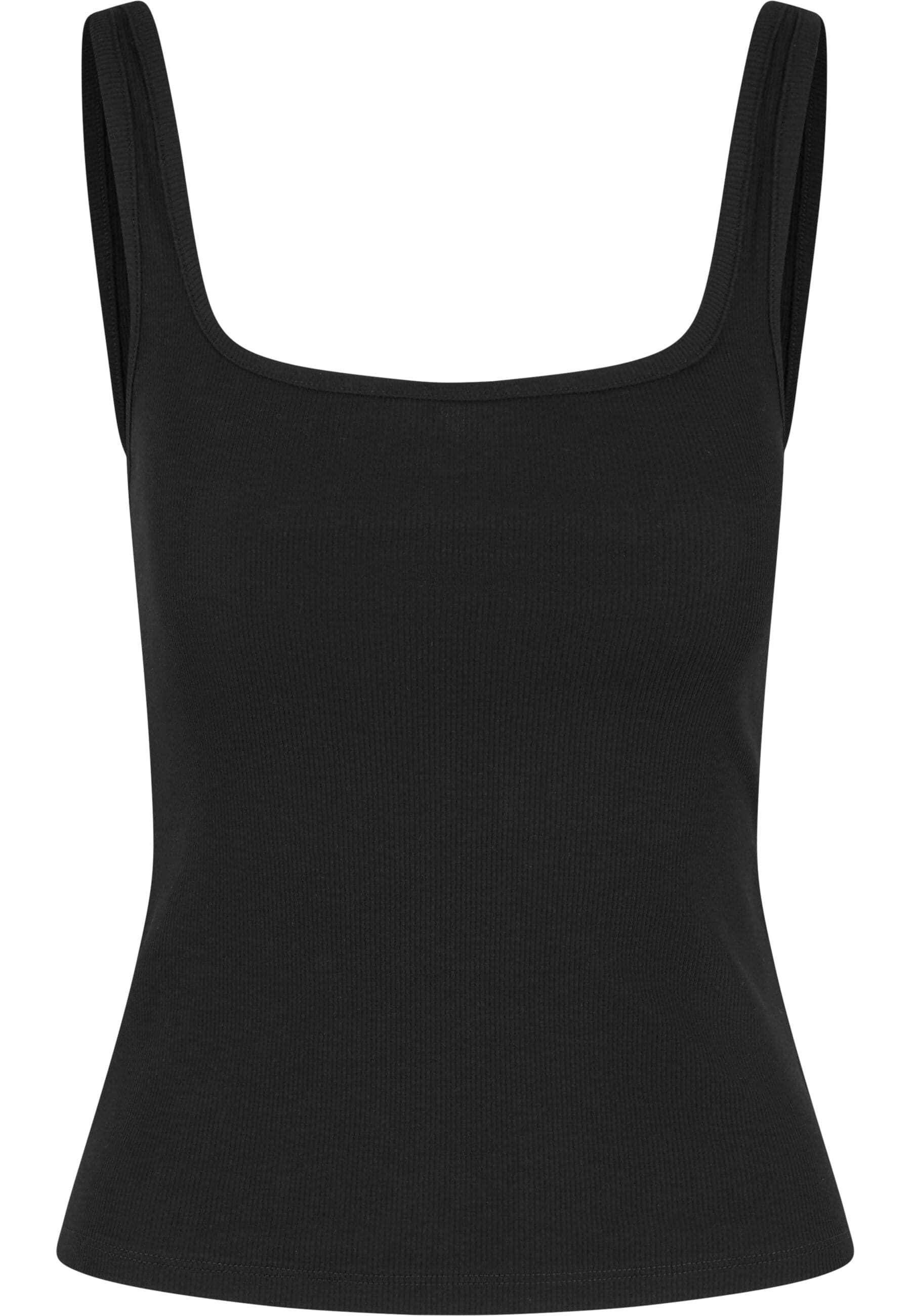 URBAN CLASSICS Muskelshirt »Urban Classics Ladies Wide Neck Rib Top 2-Pack«, (1 tlg.)