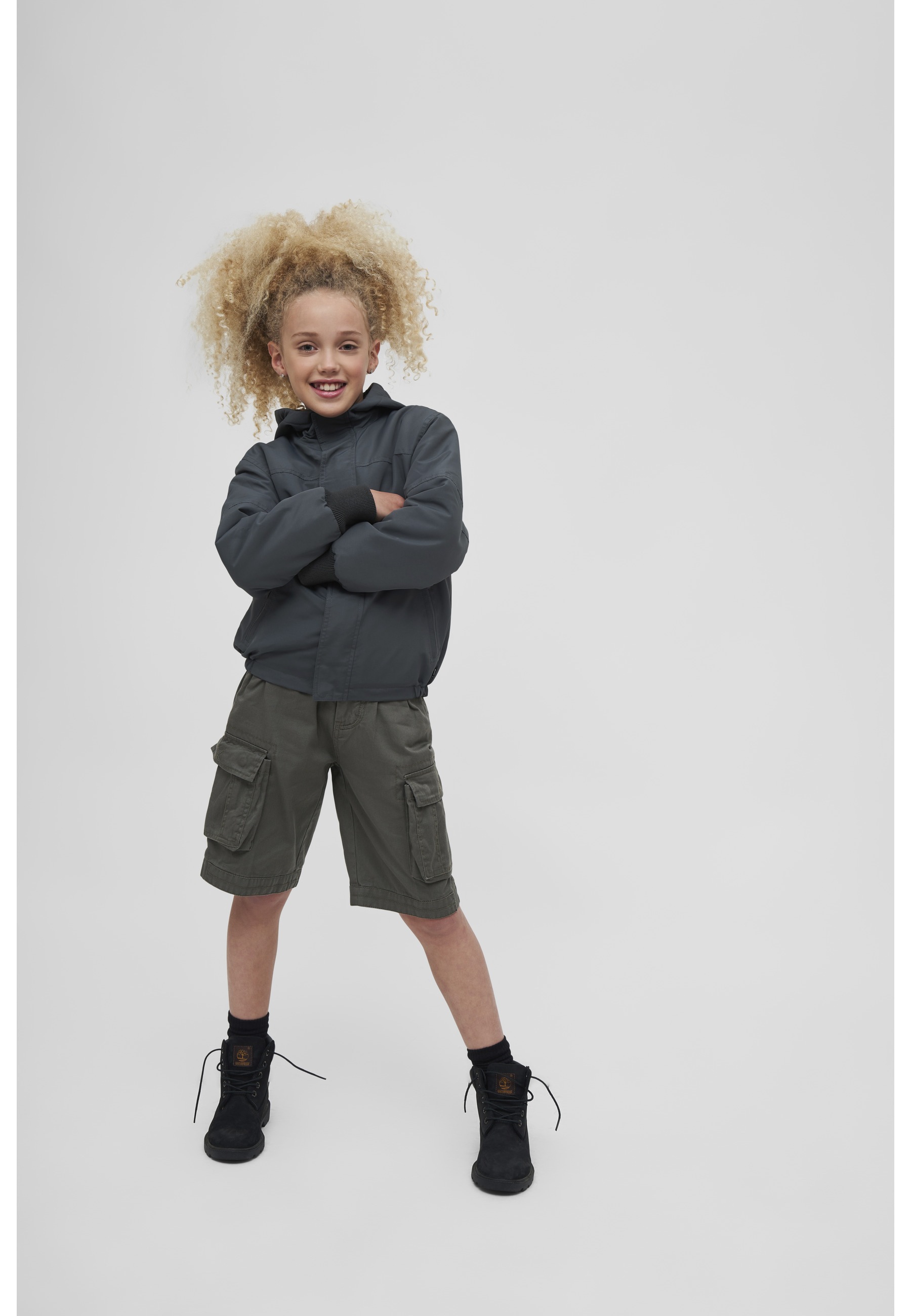 Brandit Allwetterjacke »Brandit Unisex Kids Windbreaker Frontzip« 1 Stk. tlg. mit Kapuze